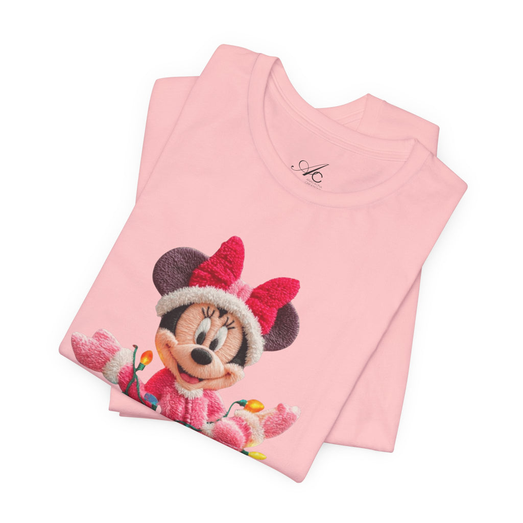 Minnie Mouse Holiday Lights T-Shirt Festive Holiday Designs