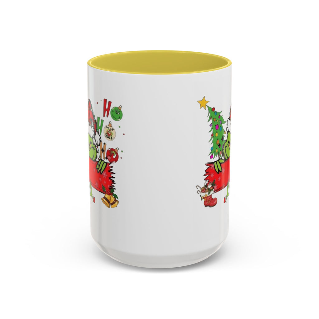 Christmas Grinch Mug (11oz & 15oz)  Funny Holiday Coffee Cup with Grinch Illustration Christmas Mugs Collection!