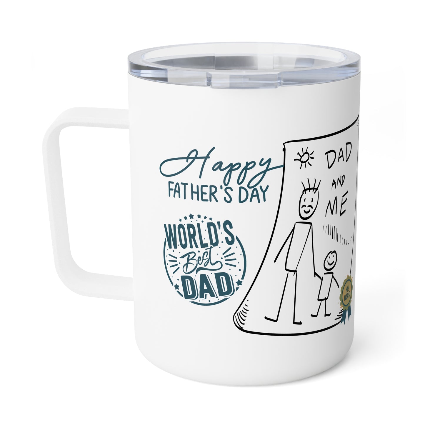 Father's Day Mug Gift for Dad Funny Fathers Mug Insulated Coffee Mug, 10oz