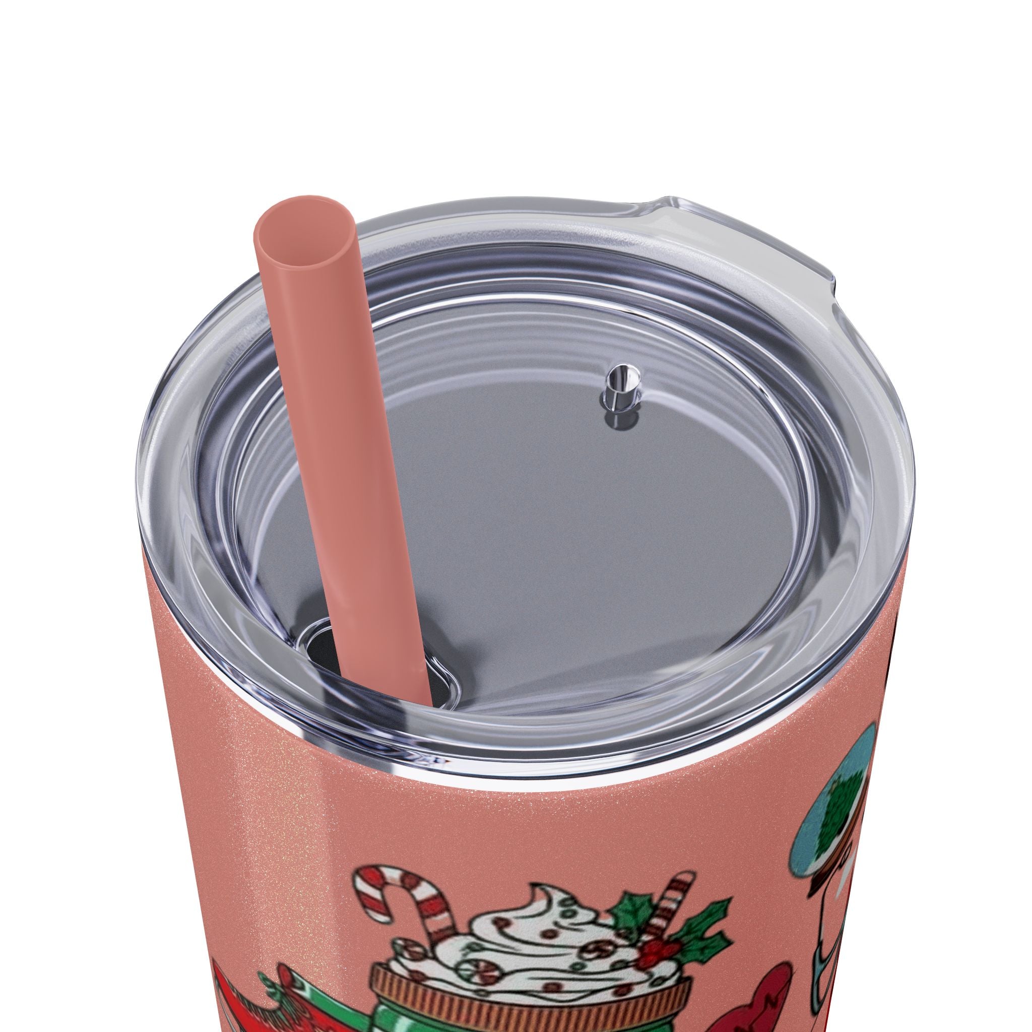Emergency Department Nurse Christmas Skinny Tumbler - 20oz Holiday Medical Travel Cup with Straw Medical Christmas Mug