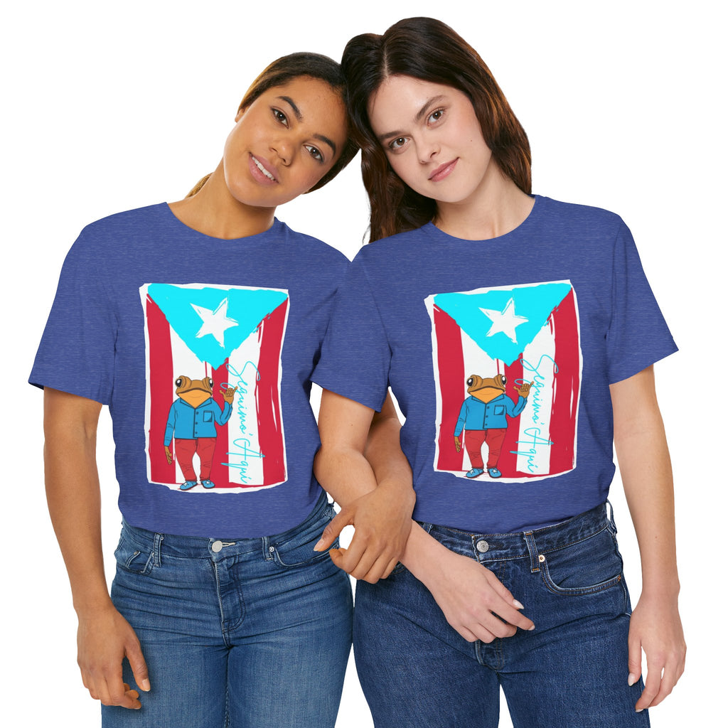 Puerto Rican Coqui Flag T‑Shirt  Boricua Pride Tee
