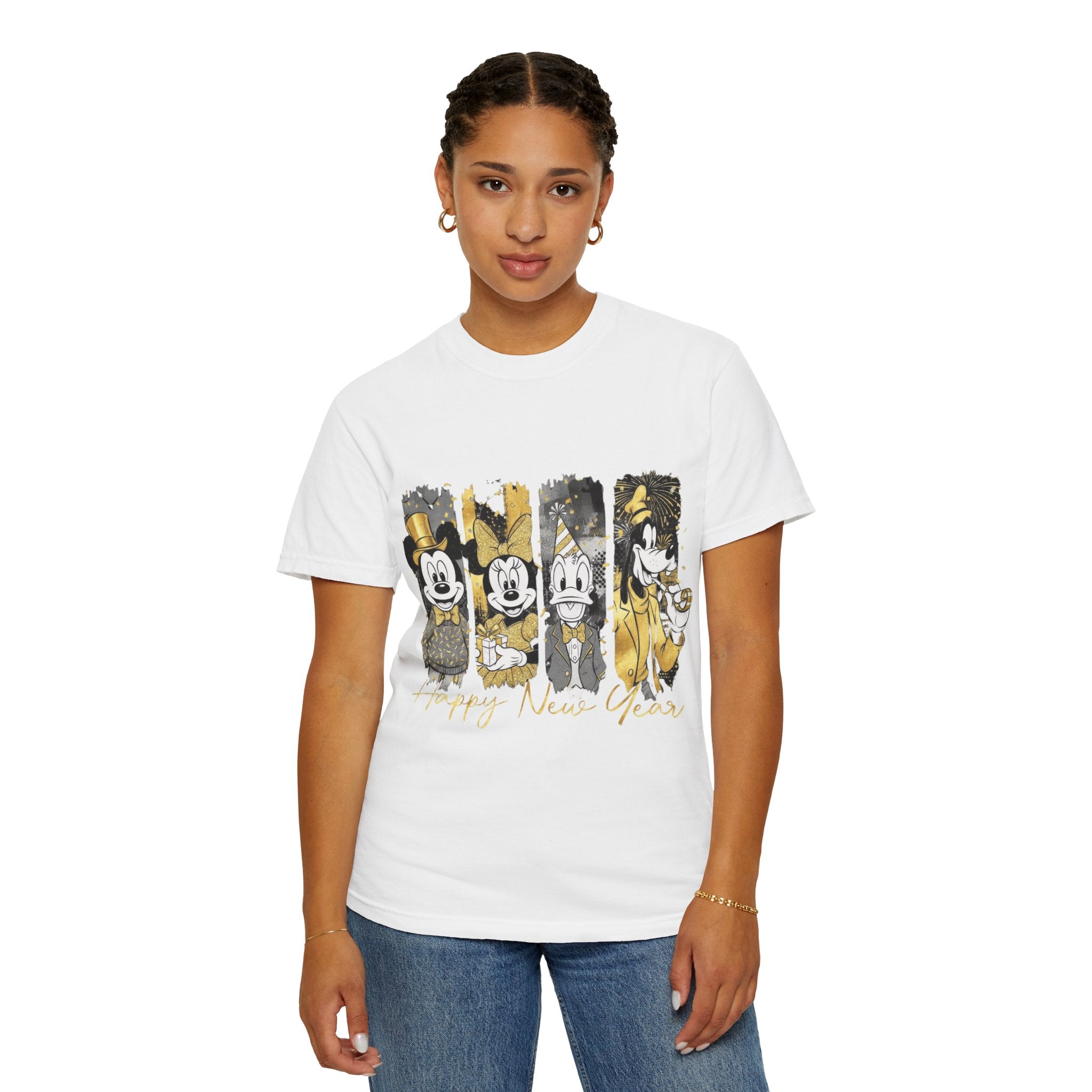 New Year Mickey & Friends T-Shirt  'Happy New Year' Graphic Tee