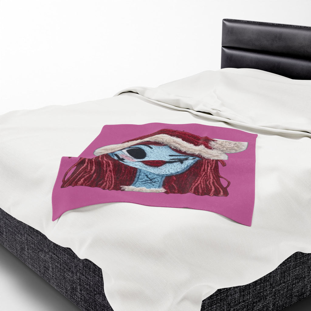 Magical Christmas Cartoon Blanket Christmas Sally Velveteen Plush Blanket – Holiday Horror Cozy Throw