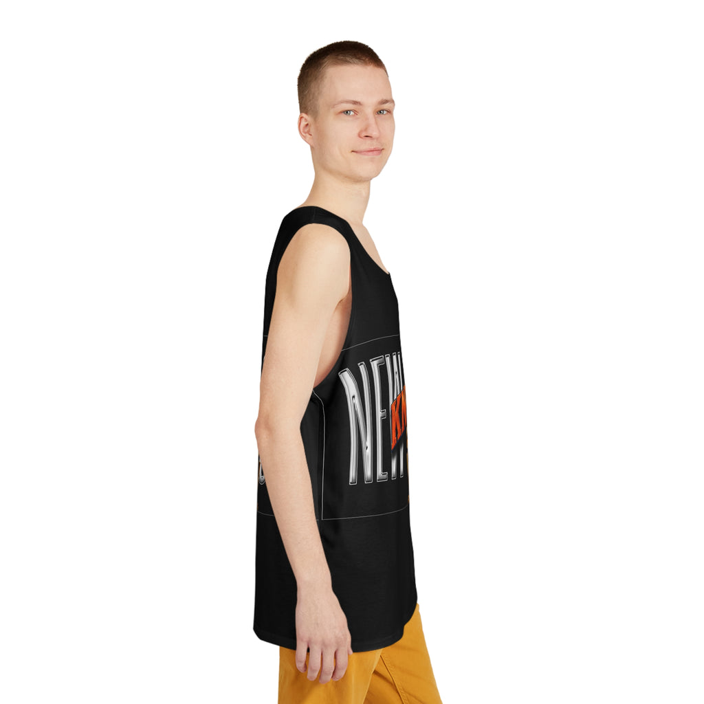 Basketball-Inspired Fade Tank Top — Men's Retro Sports Graphic Tank NY-K