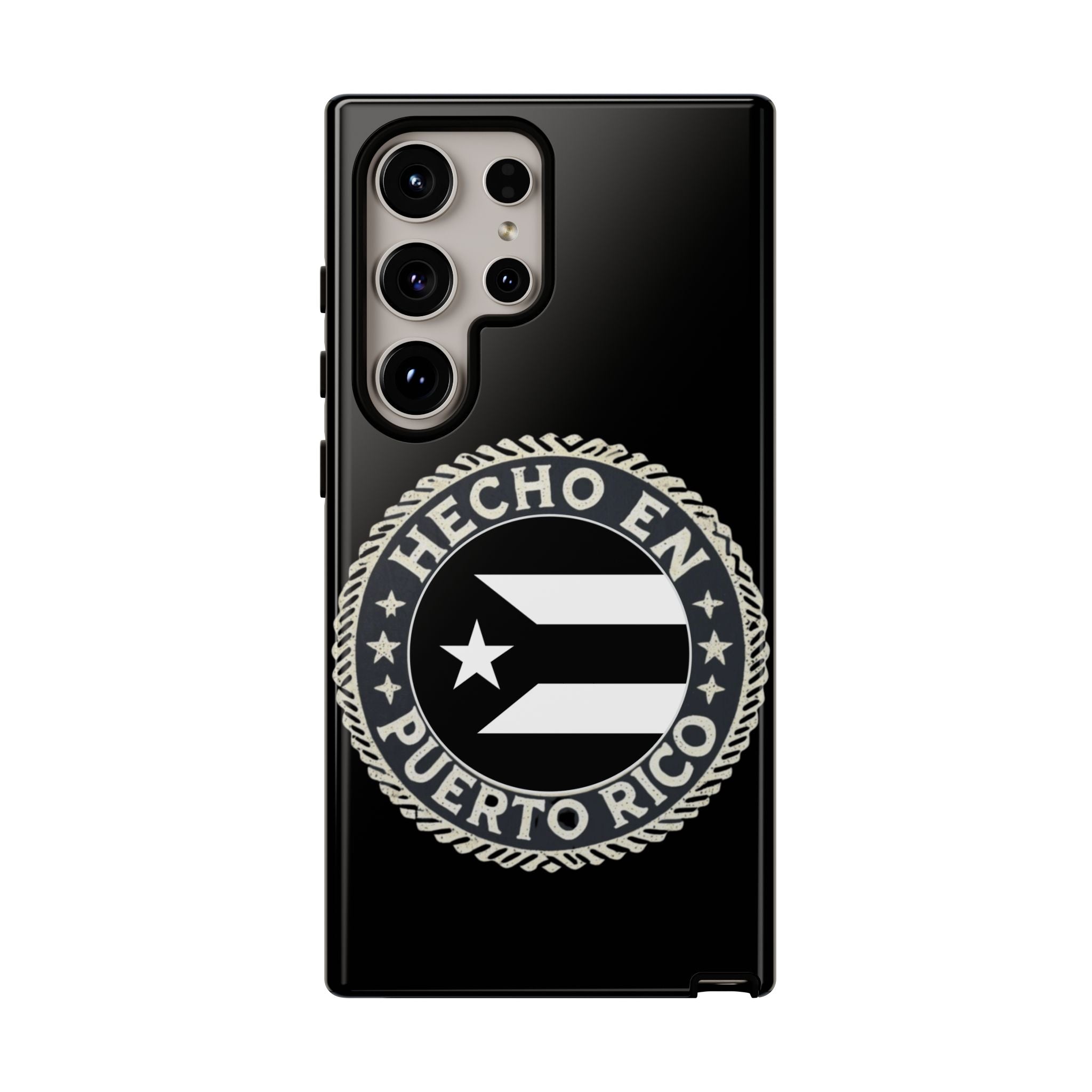 Hecho en Puerto Rico Phone Case  Puerto Rican Flag Emblem Tough Protective Cover