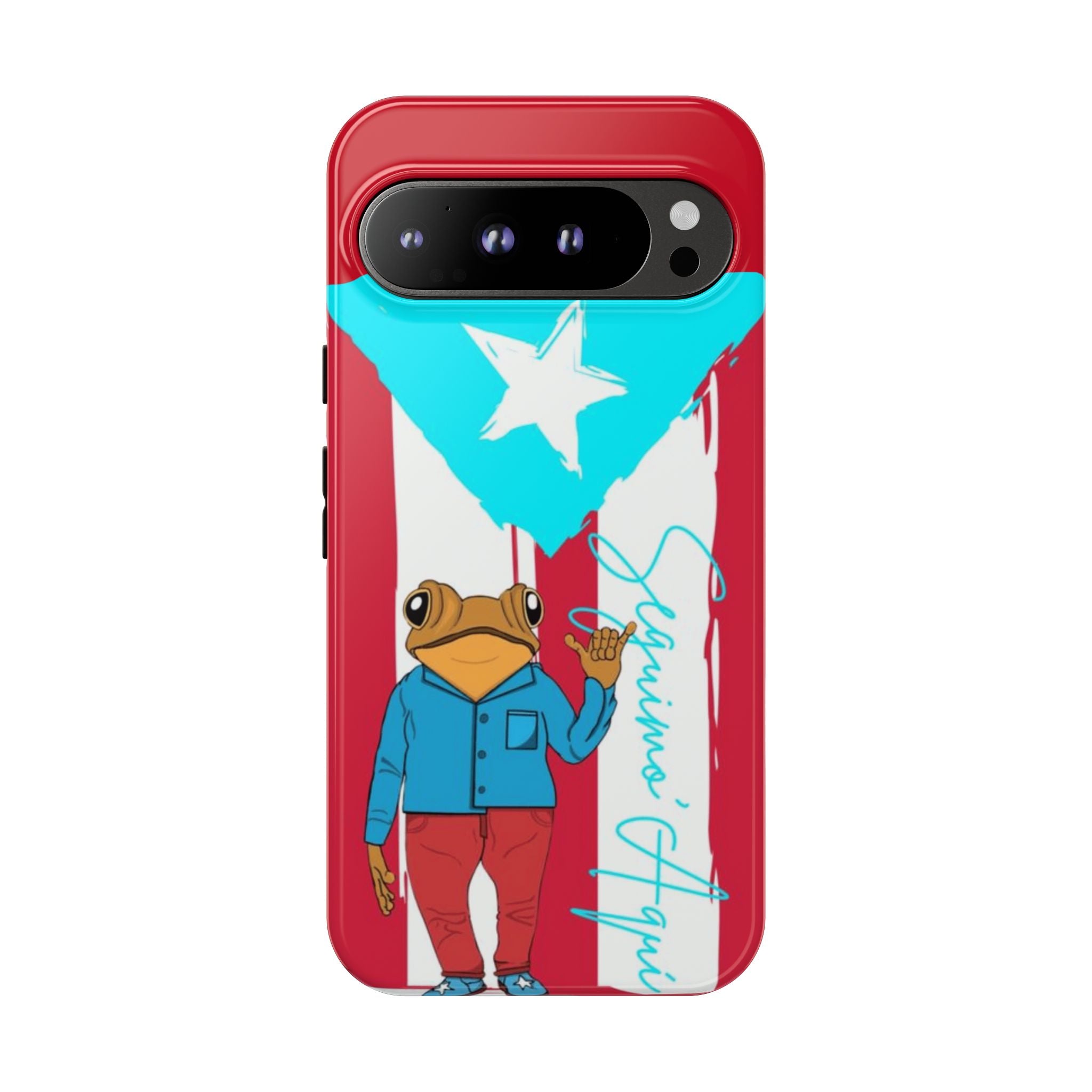 Puerto Rican Flag Frog Design ("Señorita Hops")Phone Case Isla del Encanto Phone Case – Puerto Rican Style