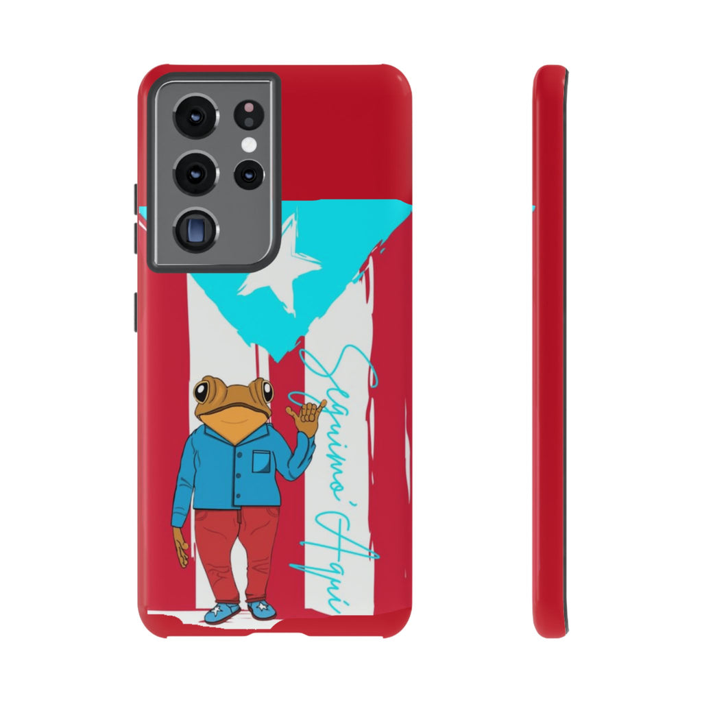 Puerto Rican Flag Frog Design ("Señorita Hops")Phone Case Isla del Encanto Phone Case – Puerto Rican Style