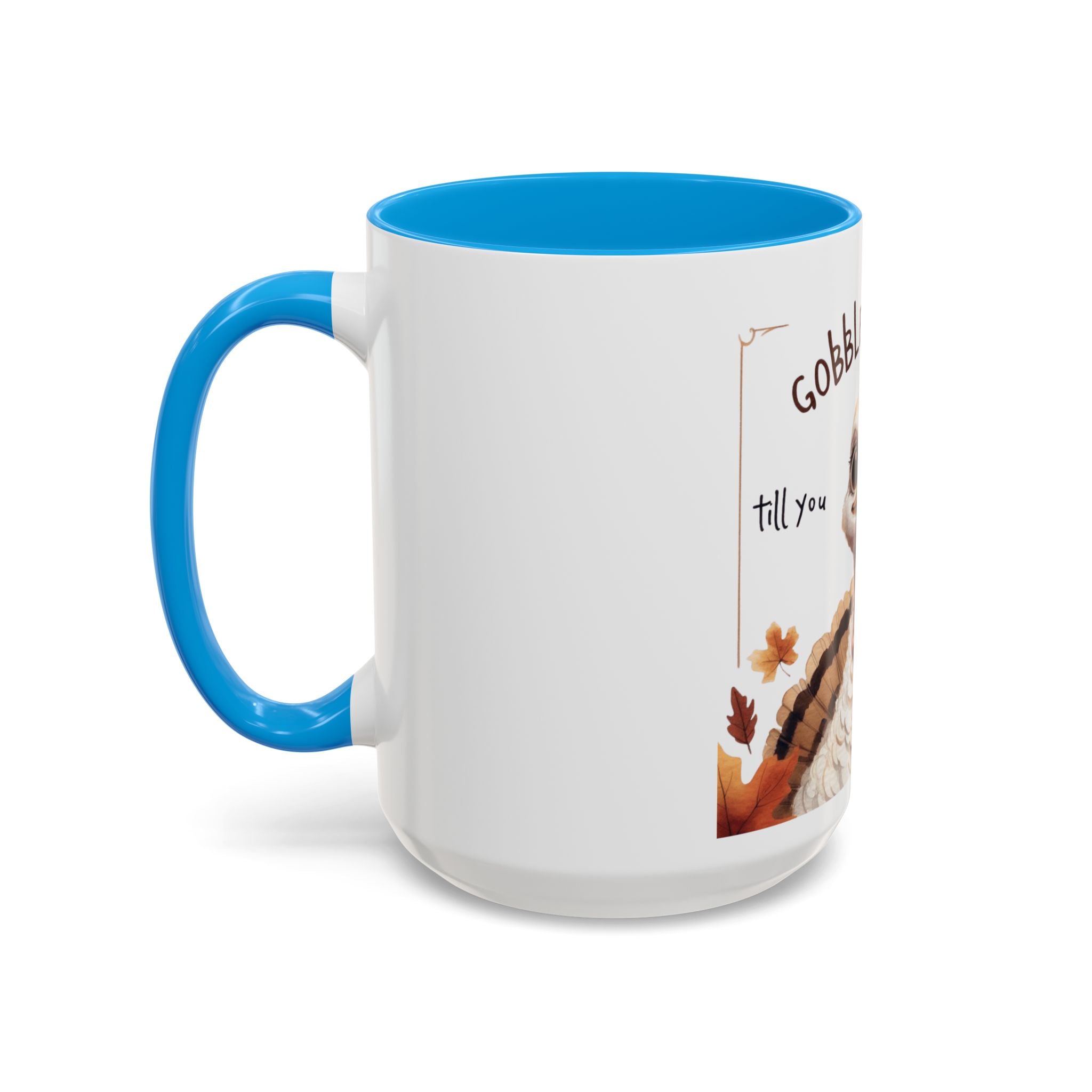 Mix cozy, aesthetic, and autumn-inspired sayings 🍁 Whimsical Thanksgiving Mug - Gobble Gobble Design
