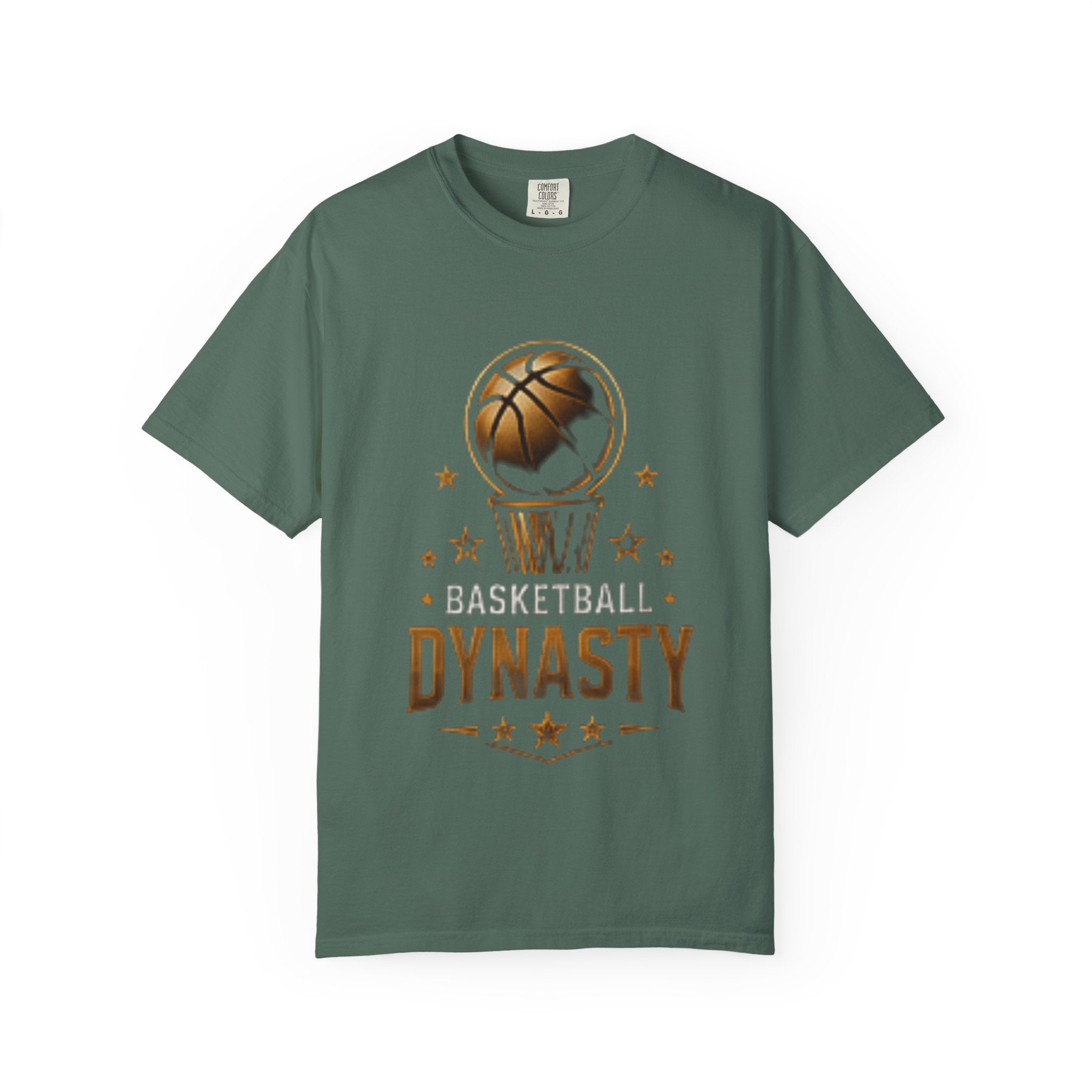 Basketball Dynasty T-Shirt — Vintage Gold Hoop Graphic
