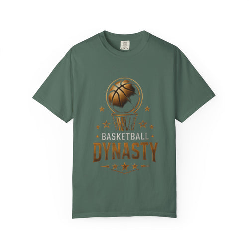 Basketball Dynasty T-Shirt — Vintage Gold Hoop Graphic
