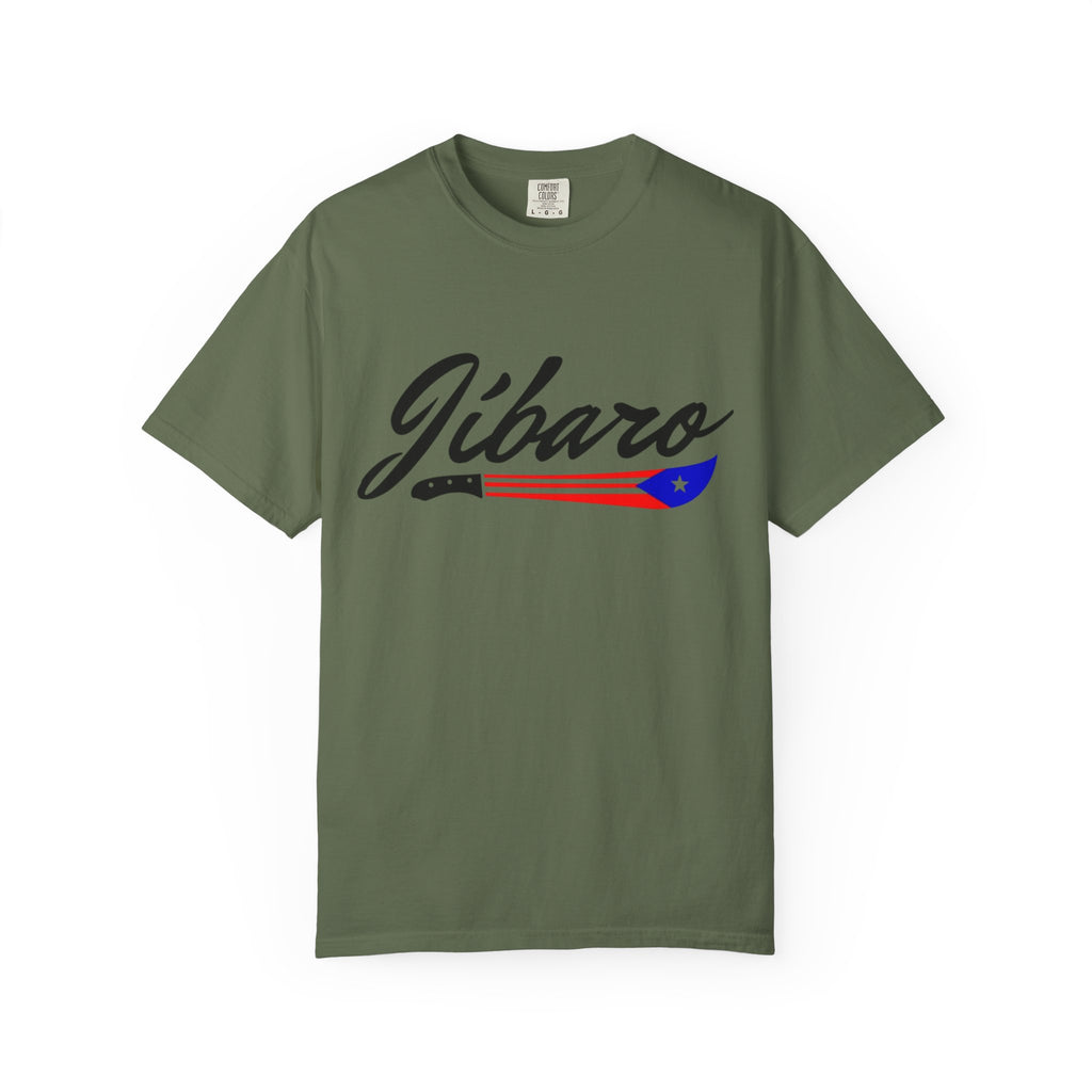 T-Shirt  "Jíbaro" Puerto Rican Heritage Tee (Back Machete  Sombrero de Paja Design) Puerto Rico’s Navidades
