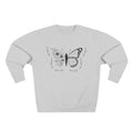 Butterfly Floral Crewneck Sweatshirt  "Broken Is Beautiful" Inspirational Sweatshirt