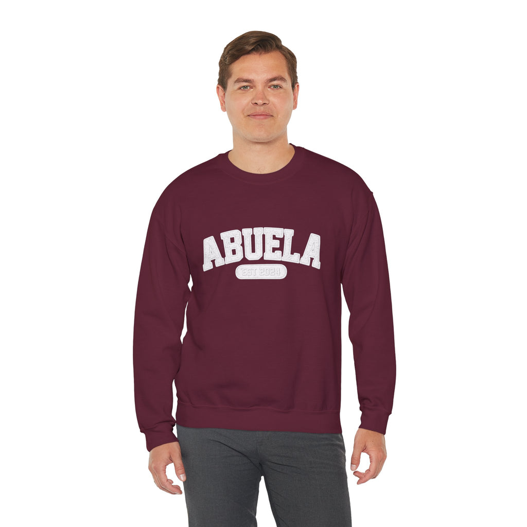Abuela Varsity Crewneck Sweatshirt Cozy Grandma Gift Minimal Everyday Family Love Apparel