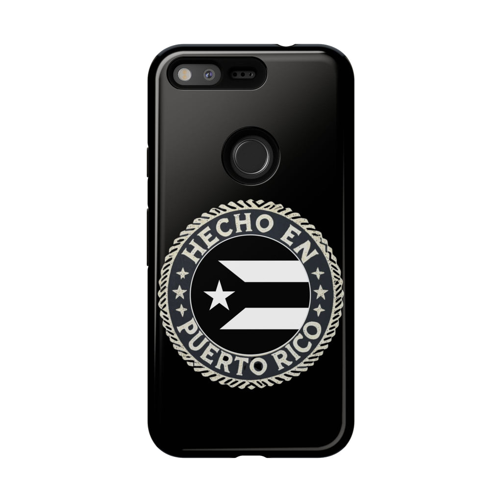 Hecho en Puerto Rico Phone Case  Puerto Rican Flag Emblem Tough Protective Cover