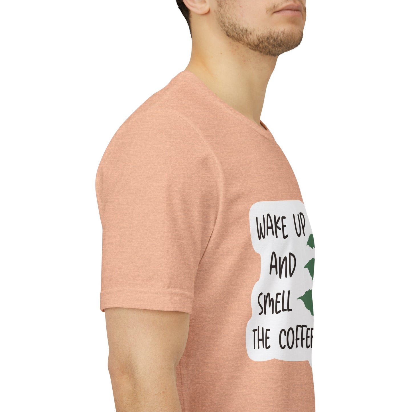 Wake Up and Smell the Coffee Tee  Coffee Plant Graphic T-Shirt