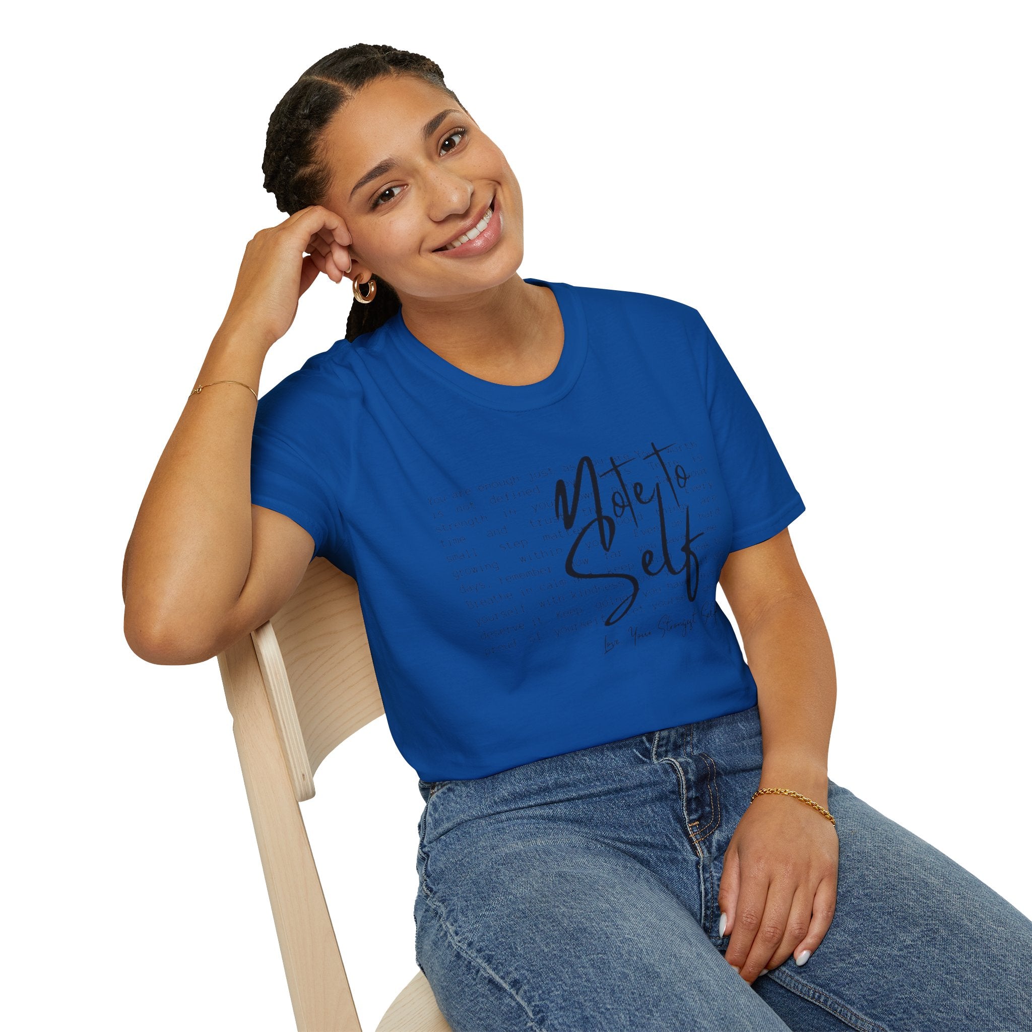 Note to Self T‑Shirt  Minimal Script Inspirational Tee