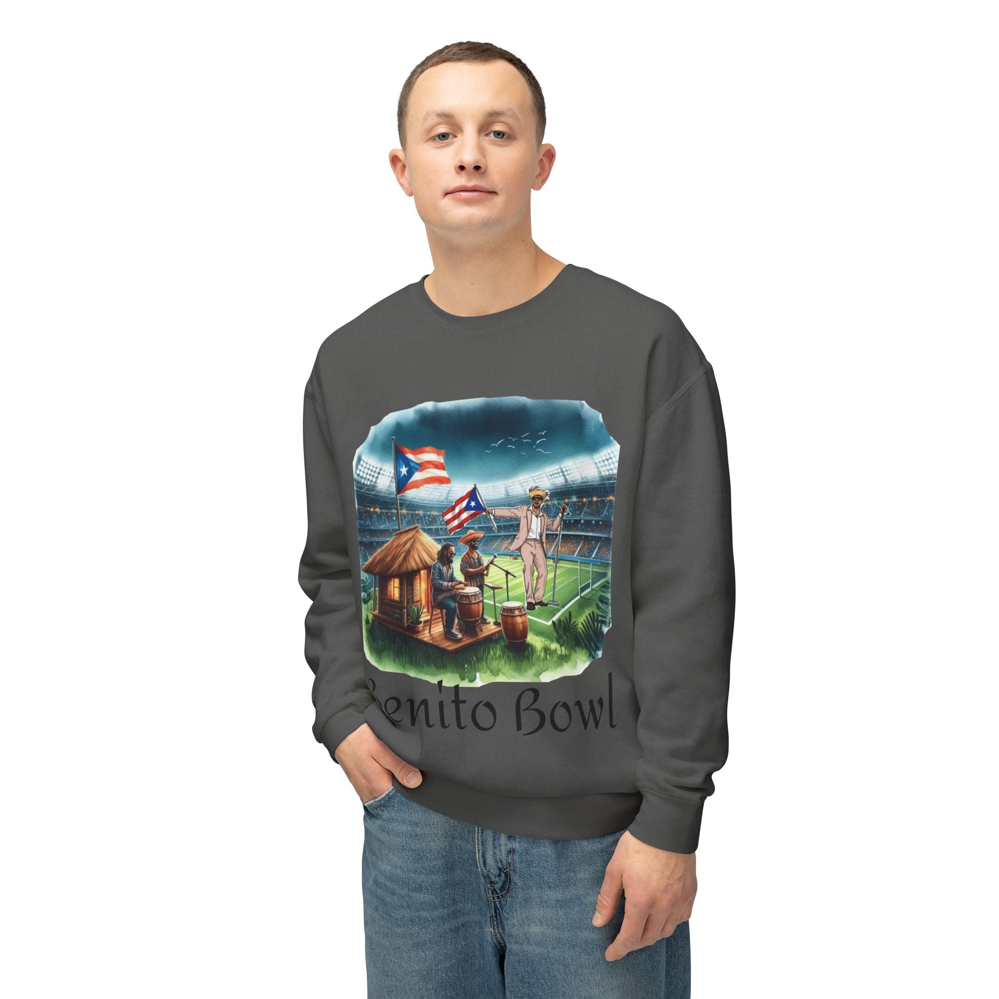 Benito Bowl Sweatshirt  Puerto Rican Tailgate SuperBowl Crewneck