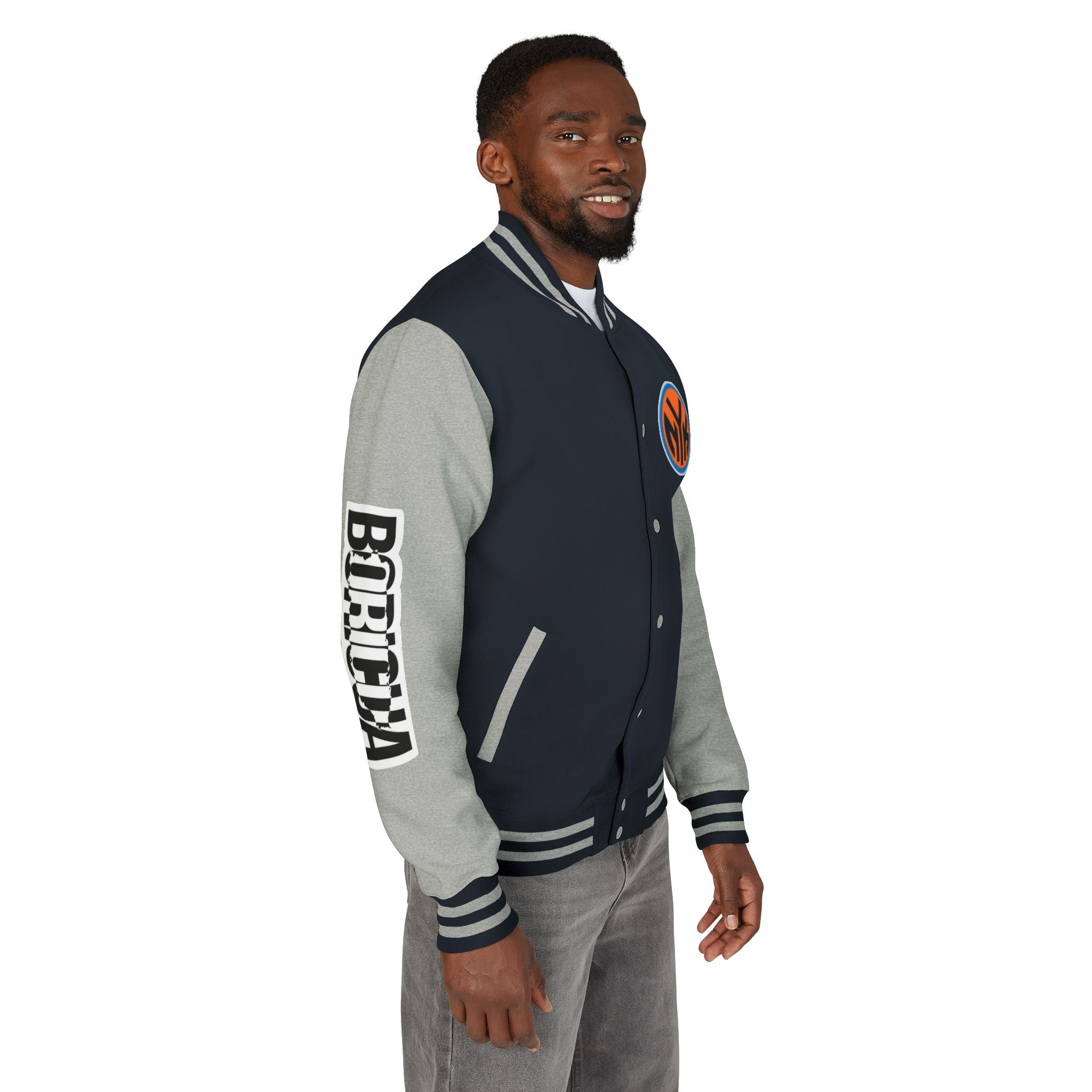 Basketball-Inspired Letterman Jacket — Men's Retro Varsity Sports Jacket Jose AlvarTribute Varsity Jacket