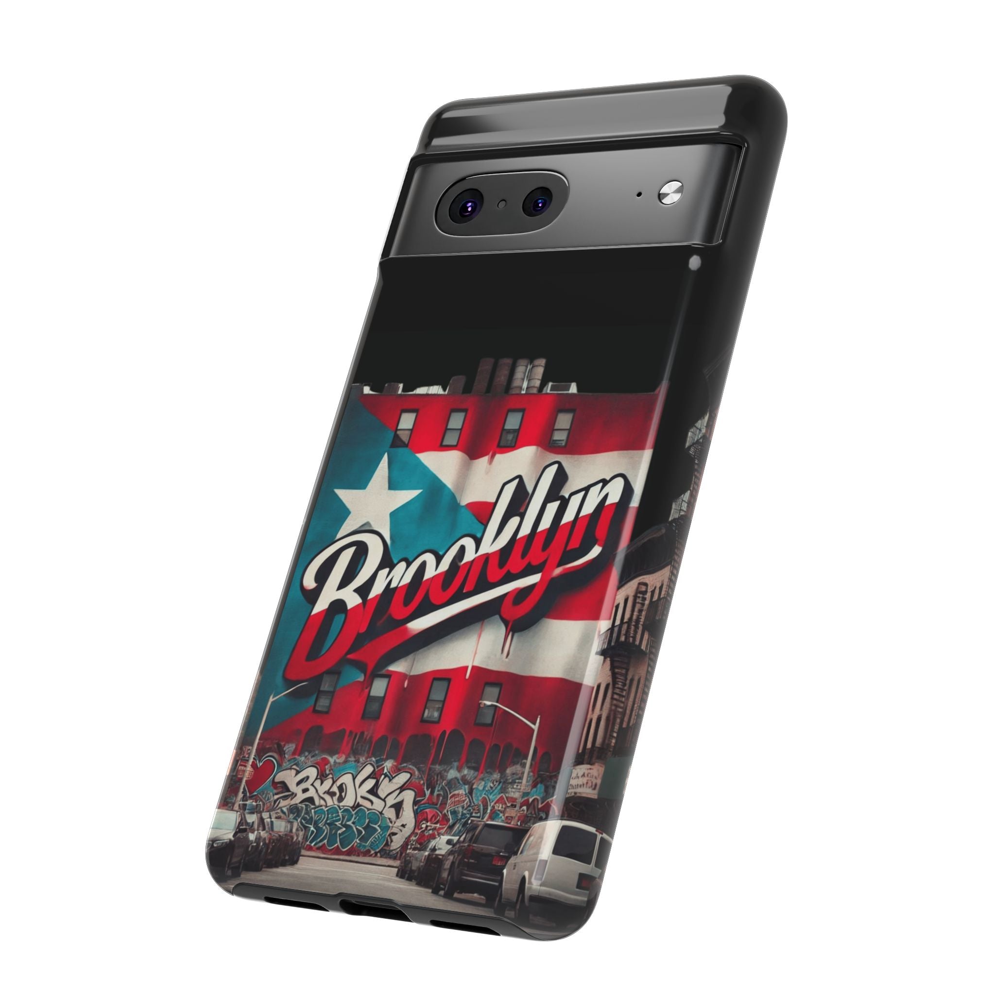Brooklyn Street Art Phone Case  Urban Graffiti Protective Cover