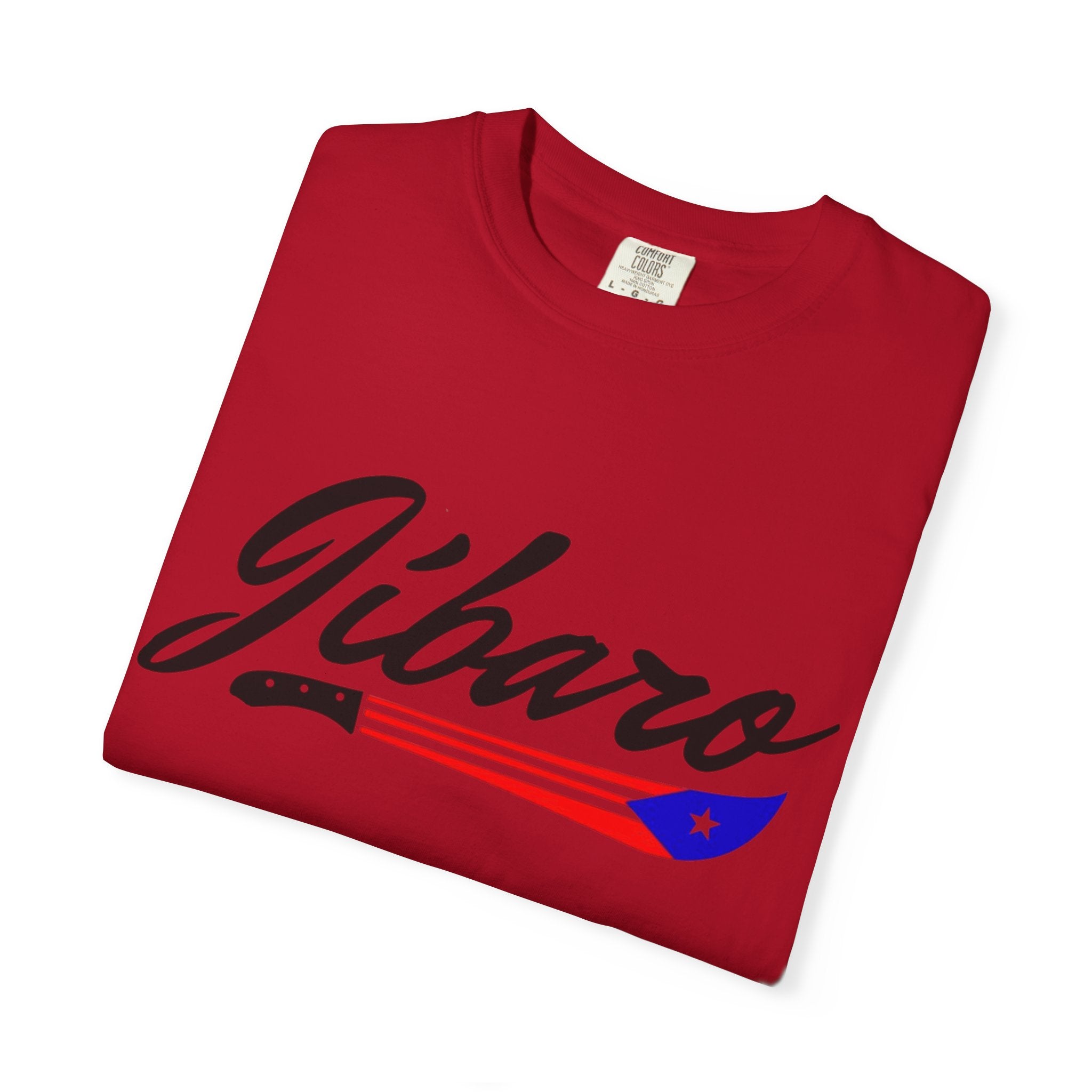 T-Shirt  "Jíbaro" Puerto Rican Heritage Tee (Back Machete  Sombrero de Paja Design) Puerto Rico’s Navidades