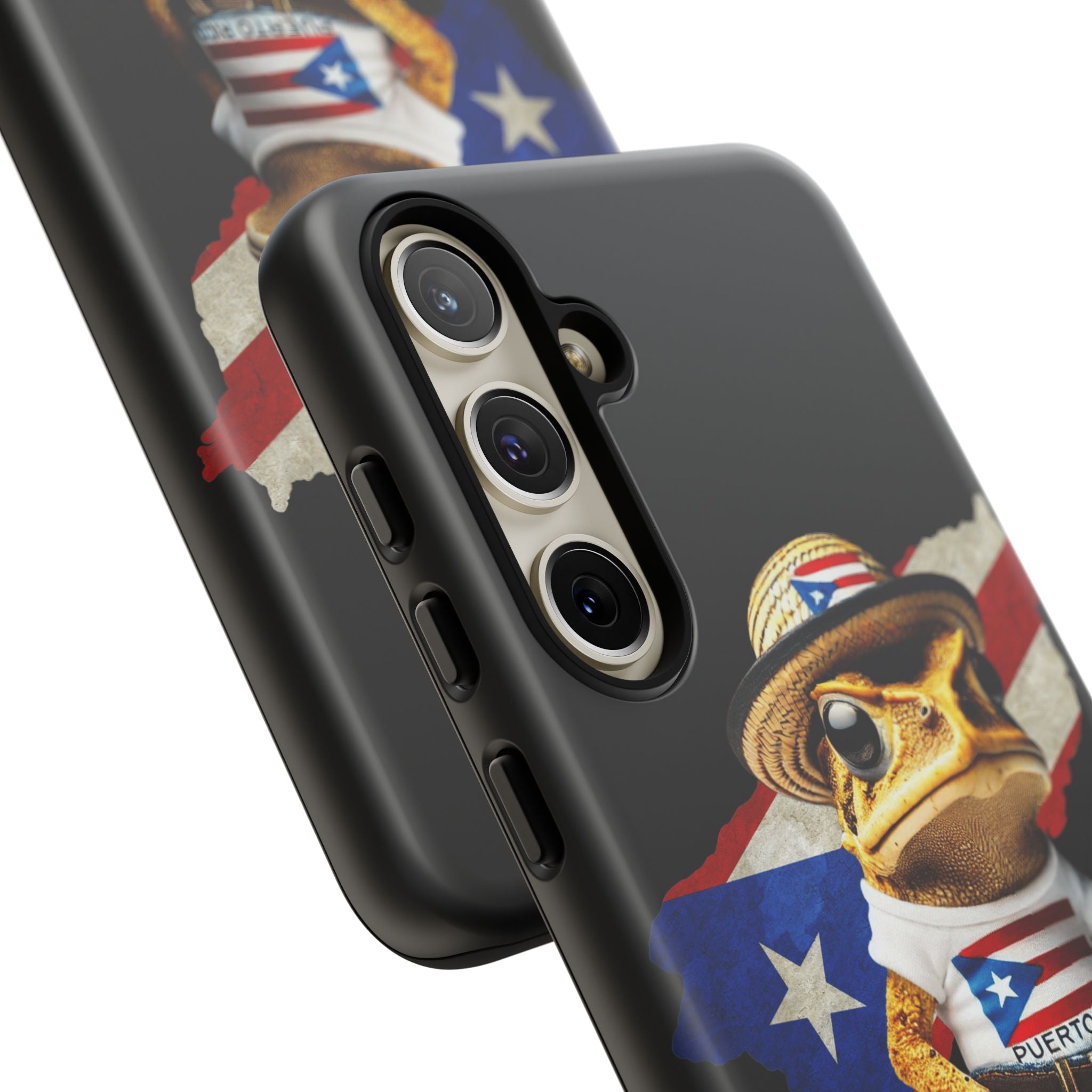 Puerto Rican Frog Tough Phone Case  Puerto Rico Flag Patriotic Protective Case