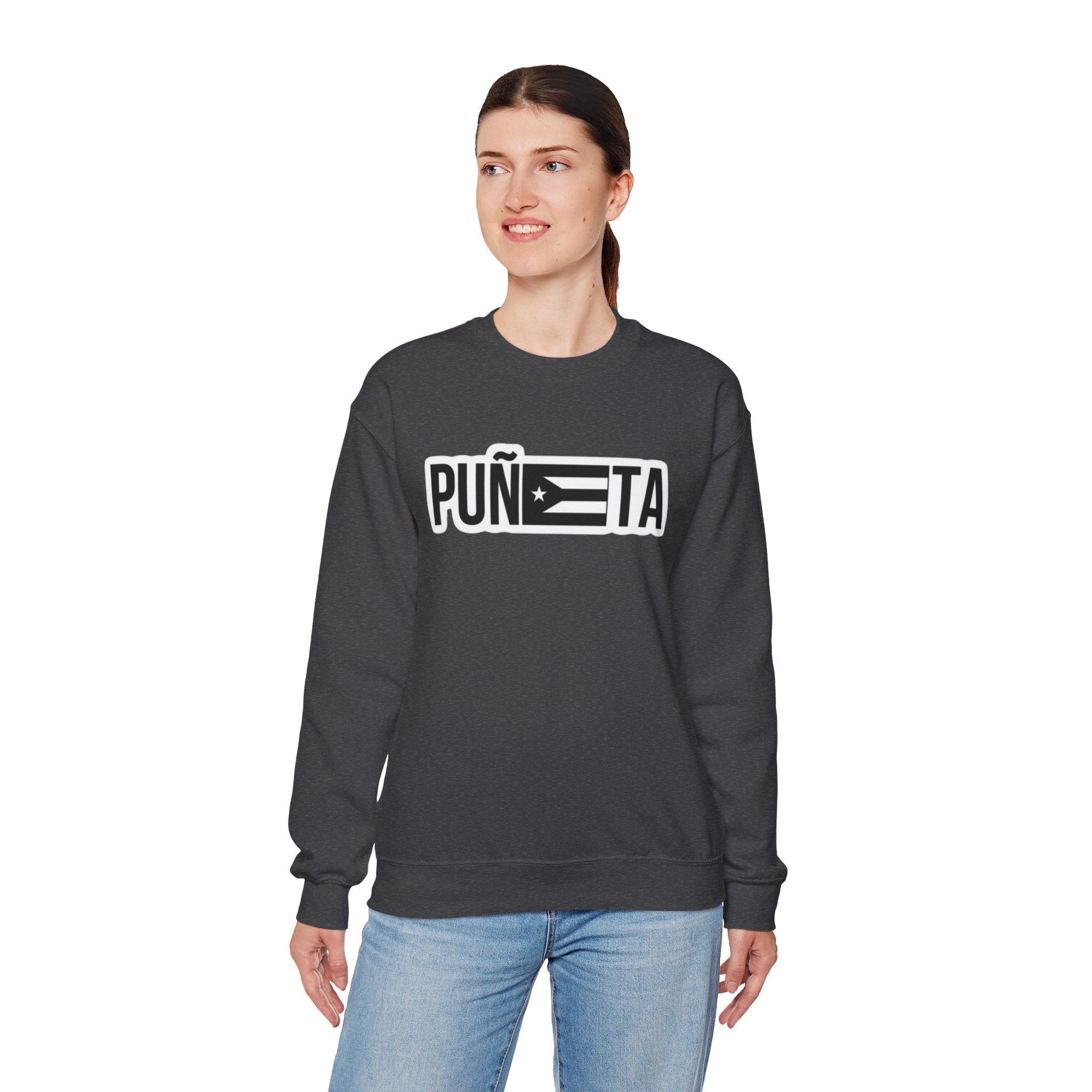 Puñeta Sweatshirt  Puerto Rican Flag Graphic Crewneck