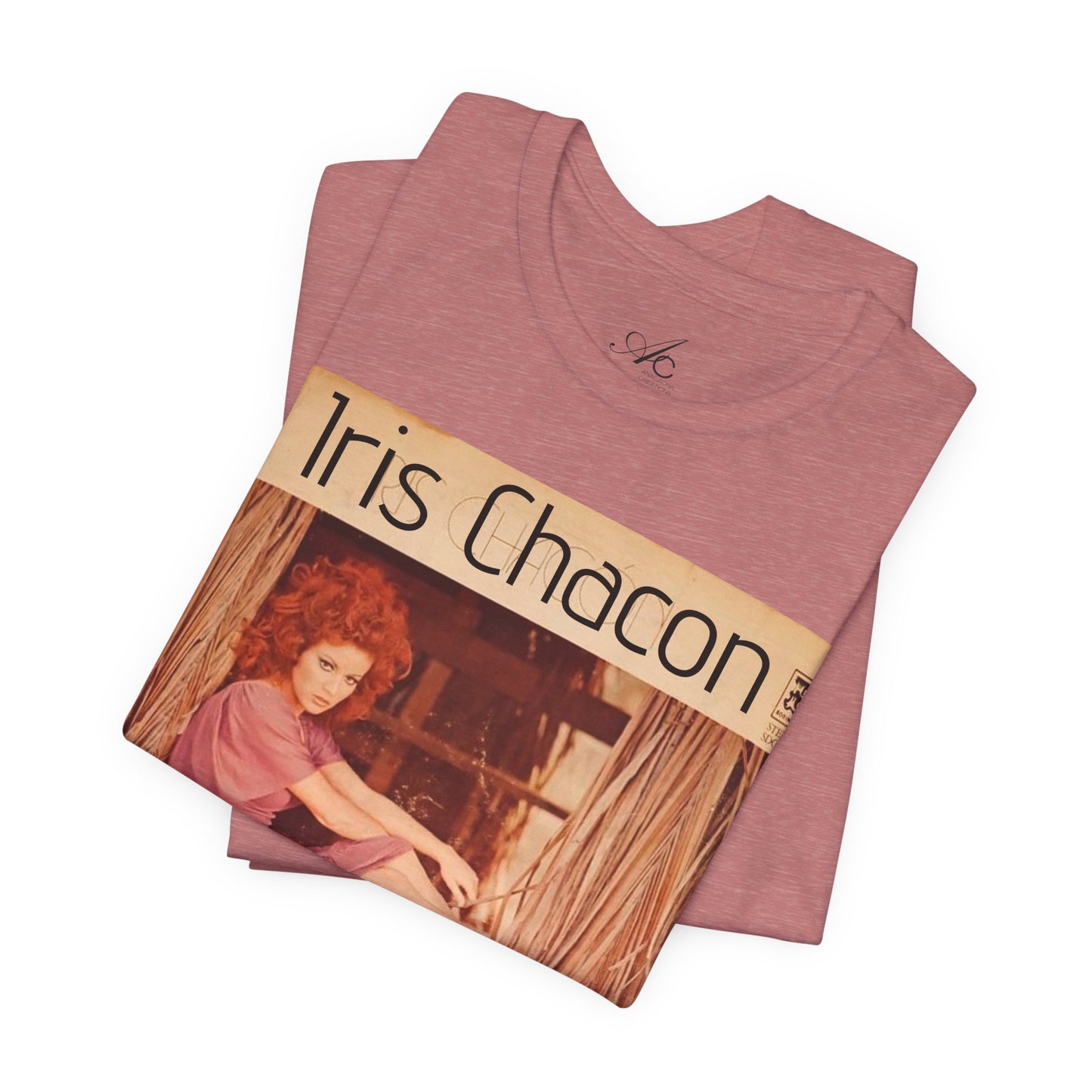 Retro Iris Chacon Unisex Tee, Vintage Music Shirt, Bohemian T-Shirt, Gift for Her, 90s Style Top