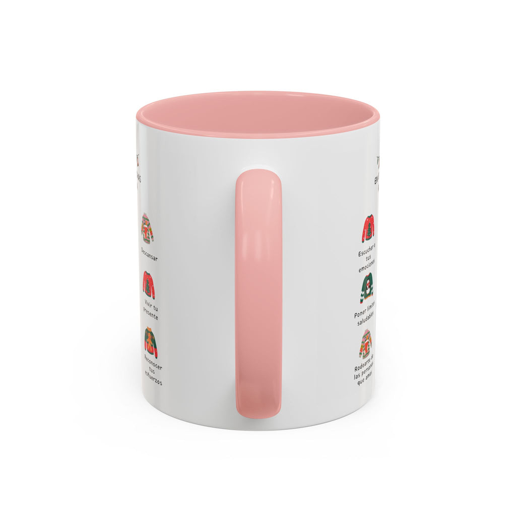 Coffee Mug — 'En Estas Fechas Recuerda' Holiday Sweater Reminder Accent Mug (11/15oz)