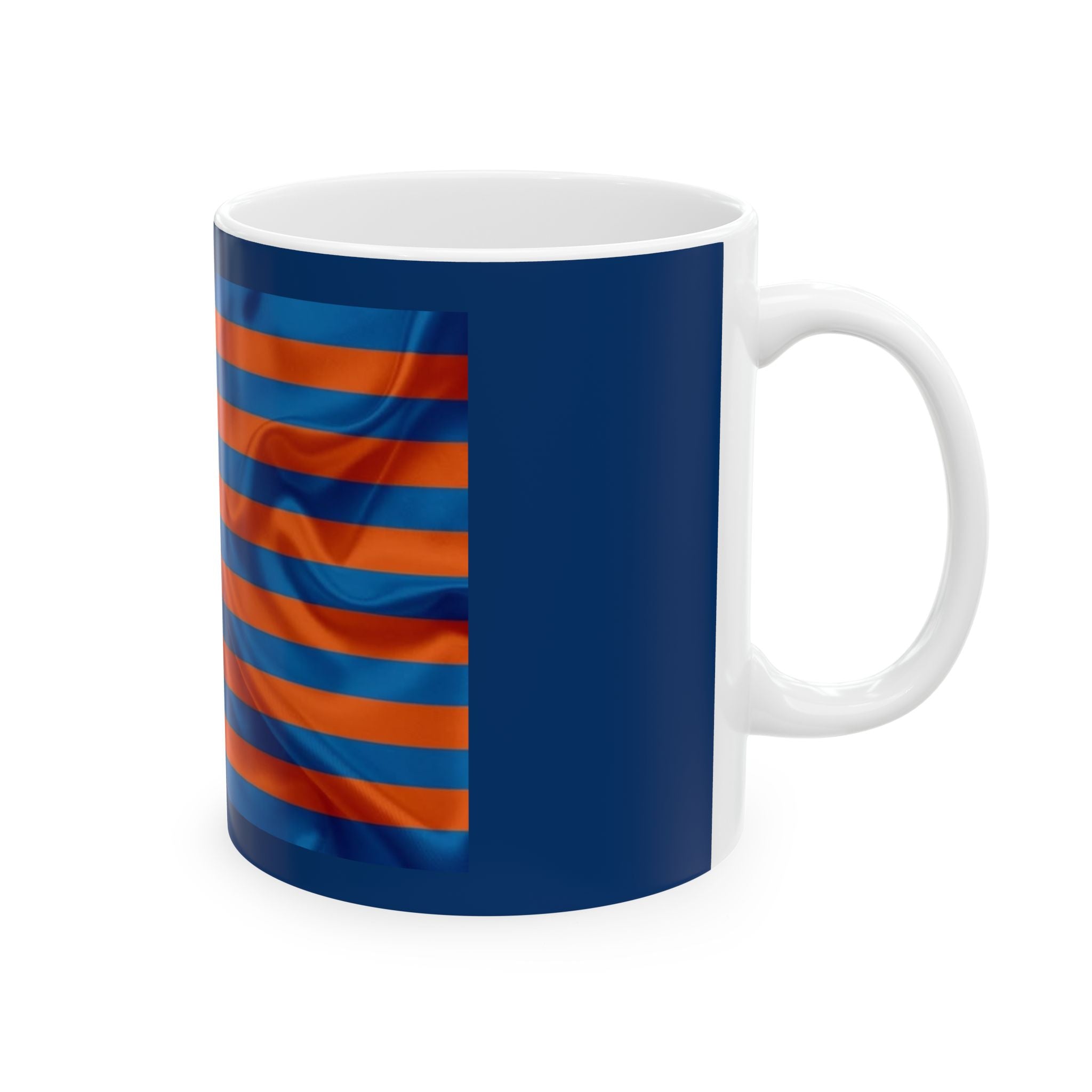Stars & Stripes Basketball-Inspired Ceramic Mug (11oz, 15oz) NY-K
