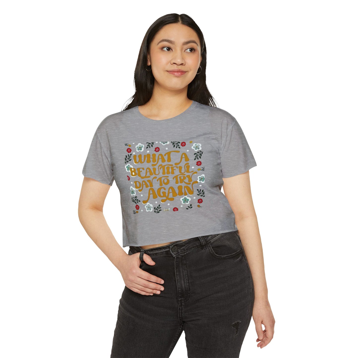 🧘‍♀️ Wear Your Peace. Women's Festival Crop Top, Boho Chic Summer Top, Loose Festival Shirt, Inspirational Quote Tee, Eco-Friendly Crop Tee