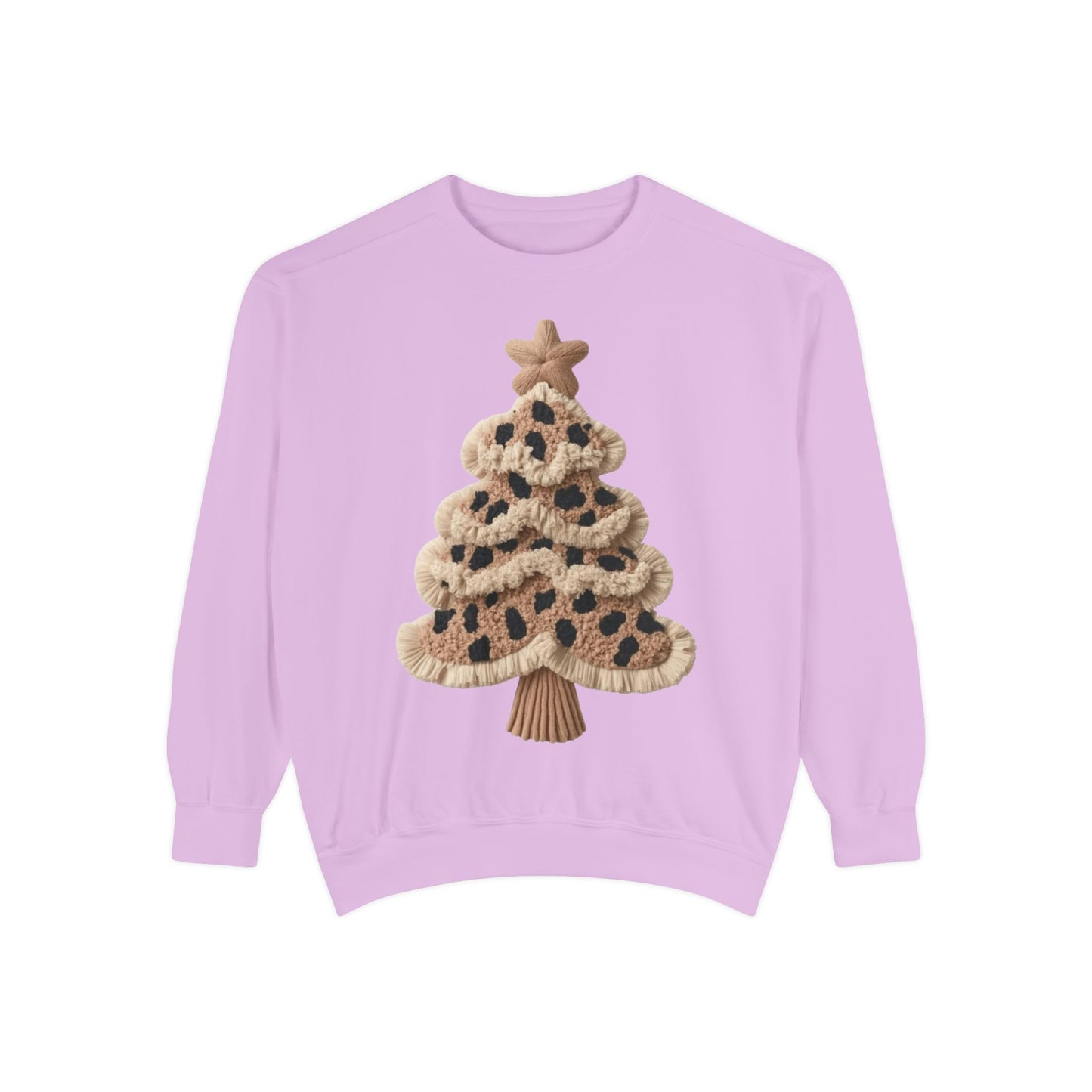 Leopard Knit Christmas Tree Sweatshirt unique festive designs and joyful