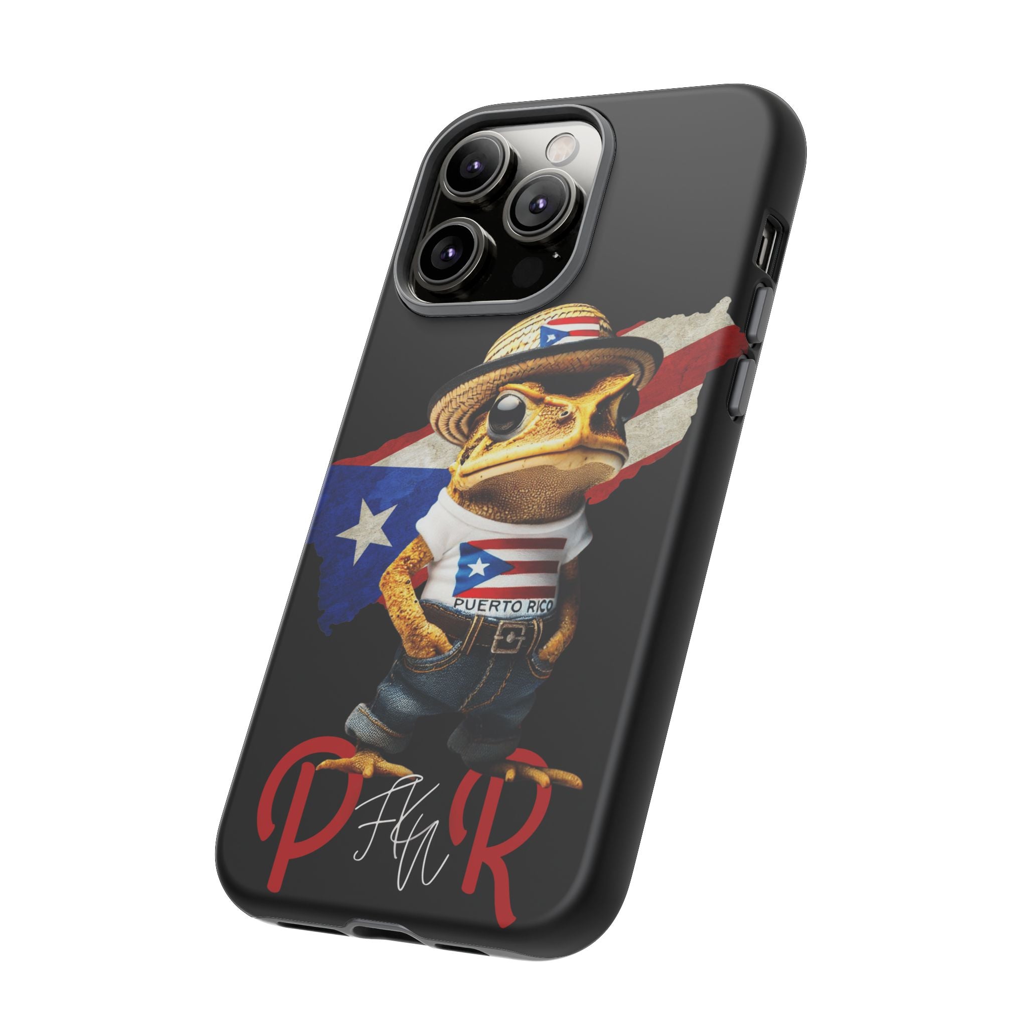Puerto Rican Frog Tough Phone Case  Puerto Rico Flag Patriotic Protective Case
