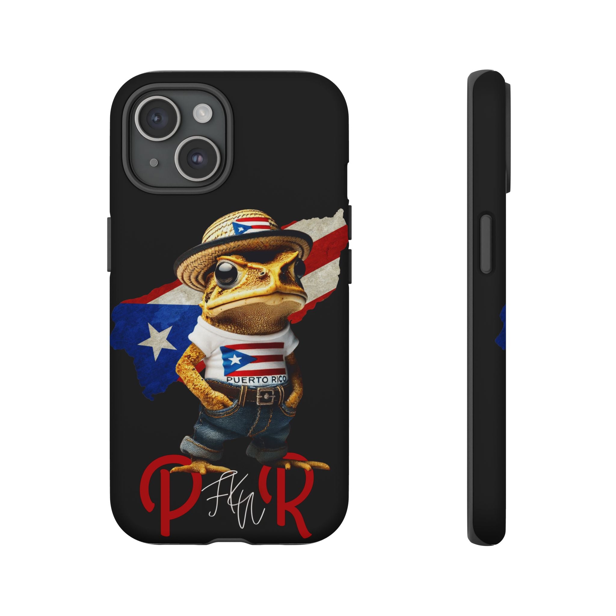 Puerto Rican Frog Tough Phone Case  Puerto Rico Flag Patriotic Protective Case