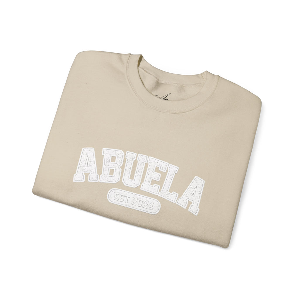 Abuela Varsity Crewneck Sweatshirt Cozy Grandma Gift Minimal Everyday Family Love Apparel