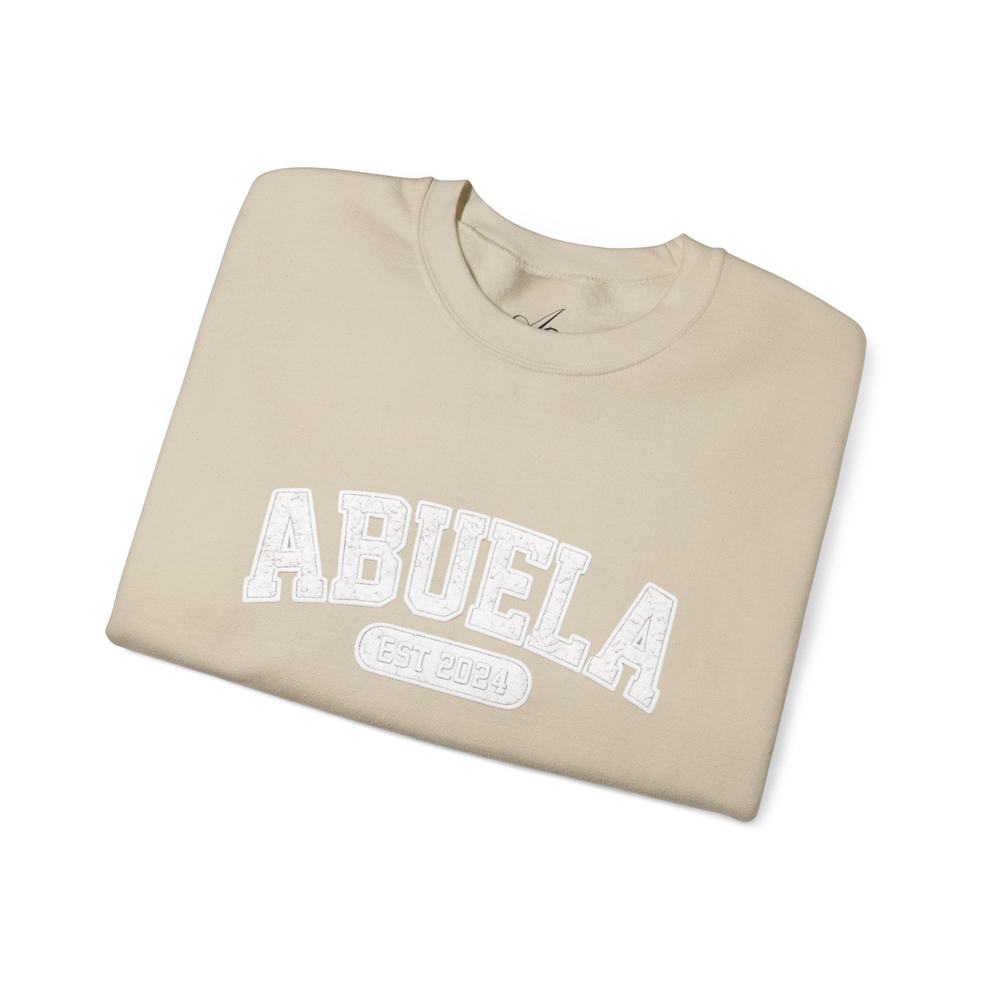 Abuela Varsity Crewneck Sweatshirt Cozy Grandma Gift Minimal Everyday Family Love Apparel