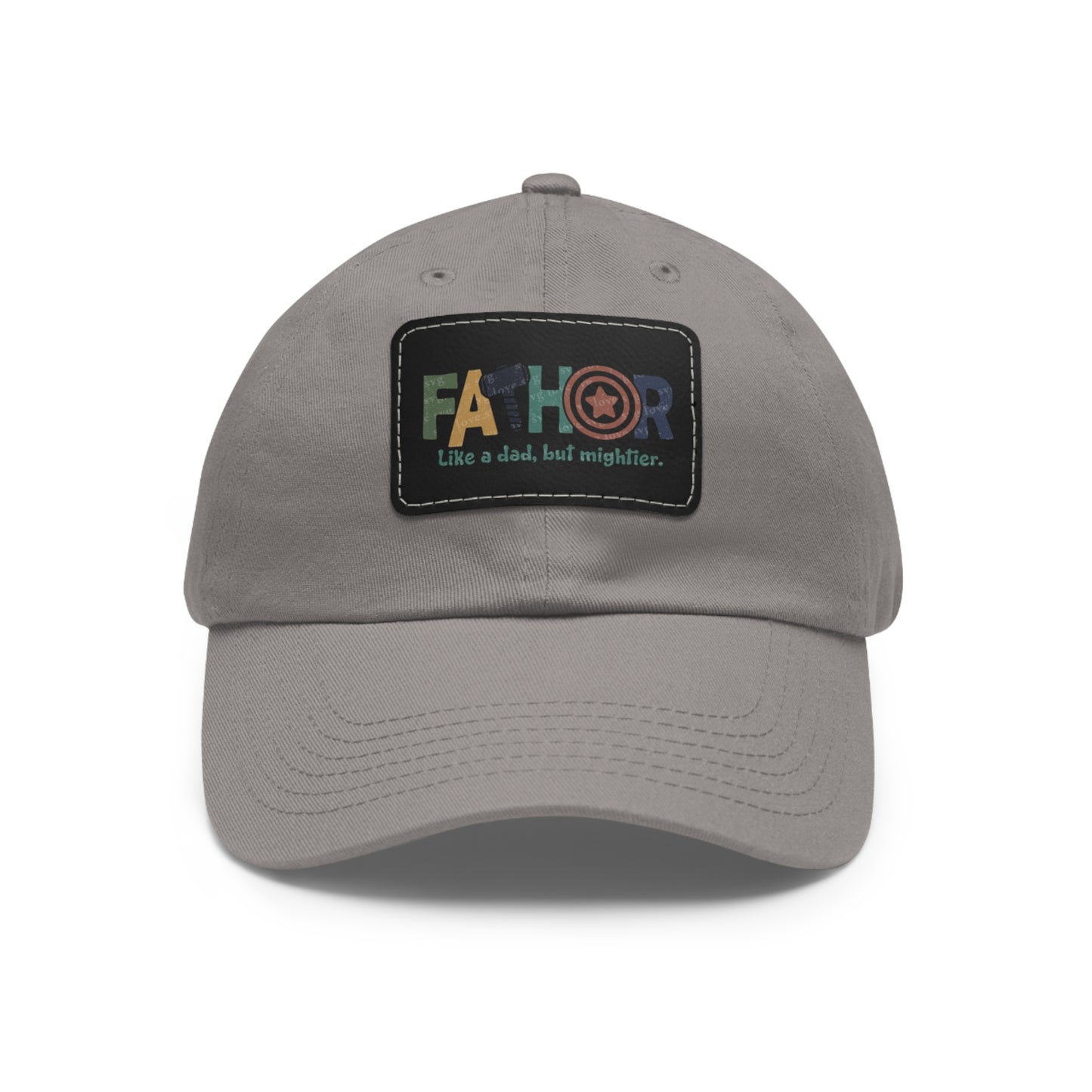 Stylish Dad Hat with Leather Patch - Perfect Gift for Fathers, Dads, Father's Day, Casual Wear, Outdoor Activities