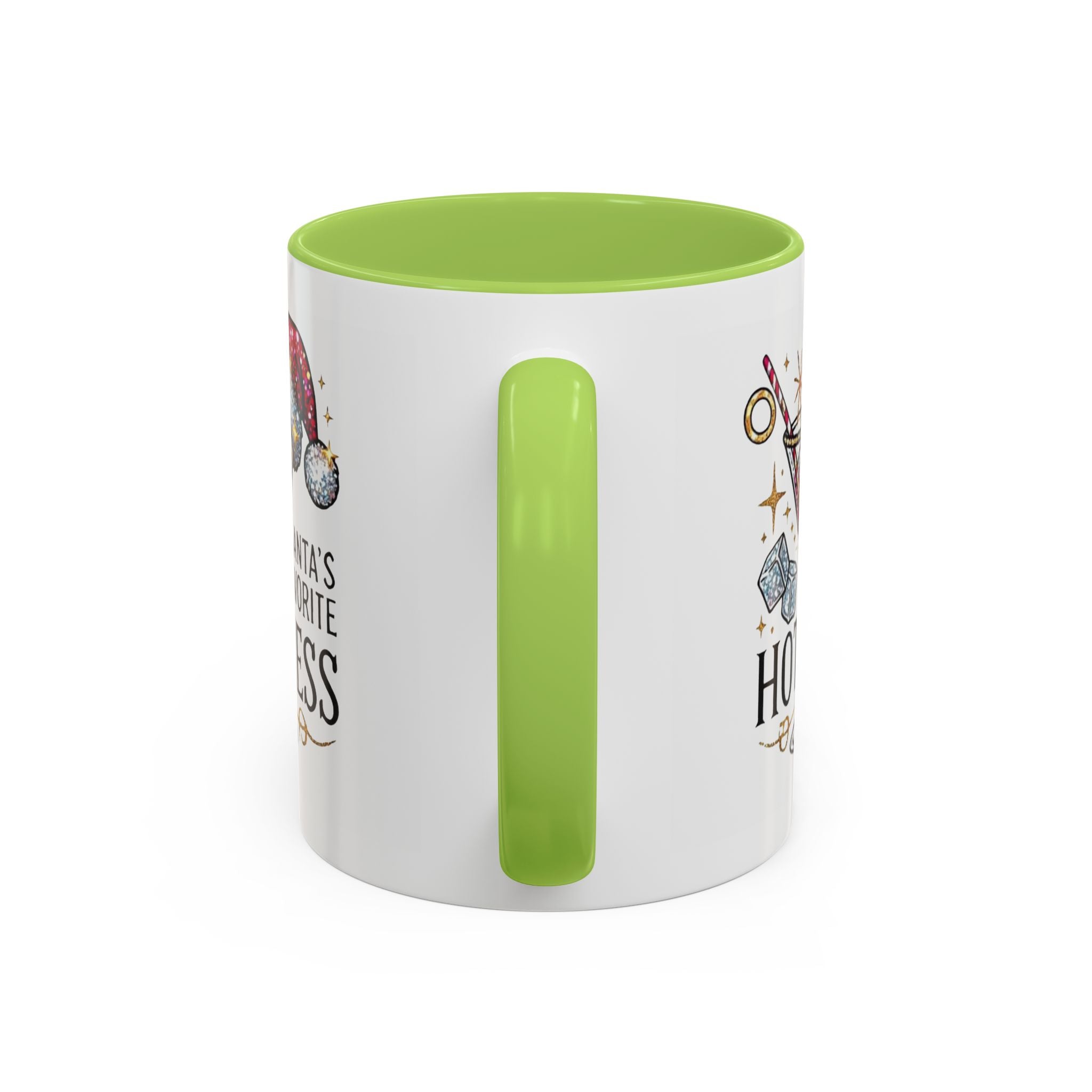 Accent Coffee Mug - "Santa's Favorite Hot Mess" Holiday Cocktail Mug (11/15 oz)