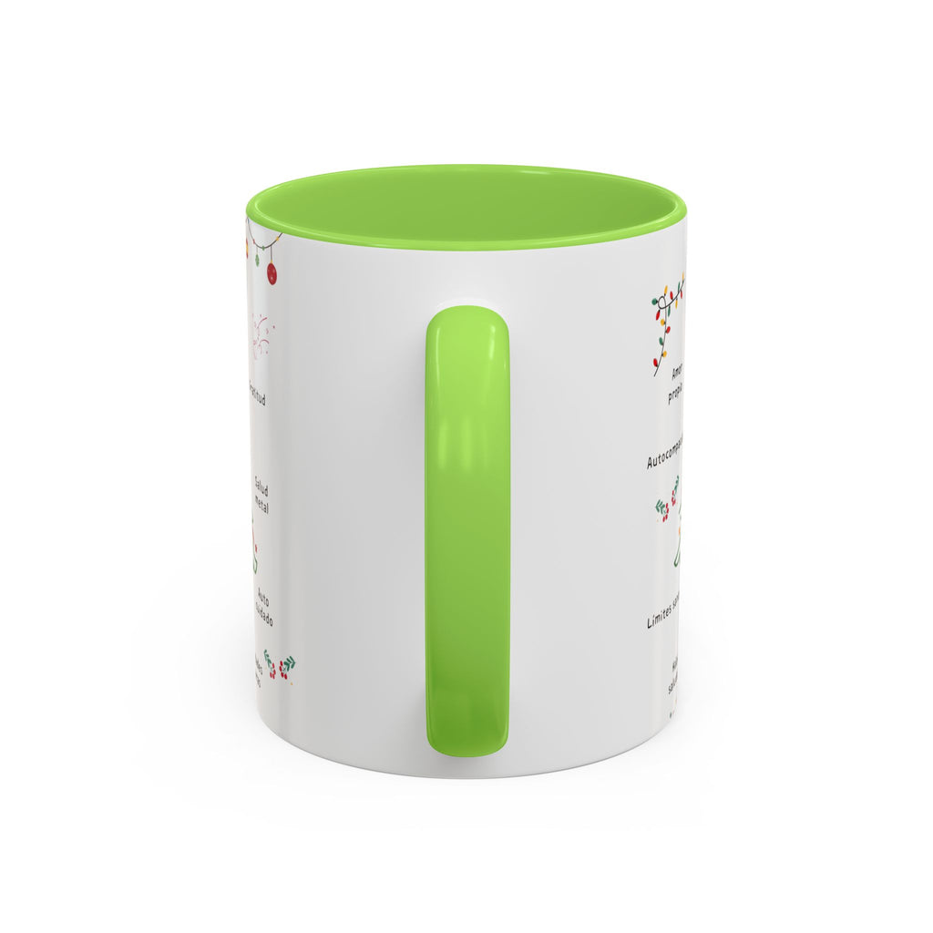 Mug — 'Adorna Tu Vida' Christmas Tree Spanish Holiday Coffee Mug (11oz/15oz)