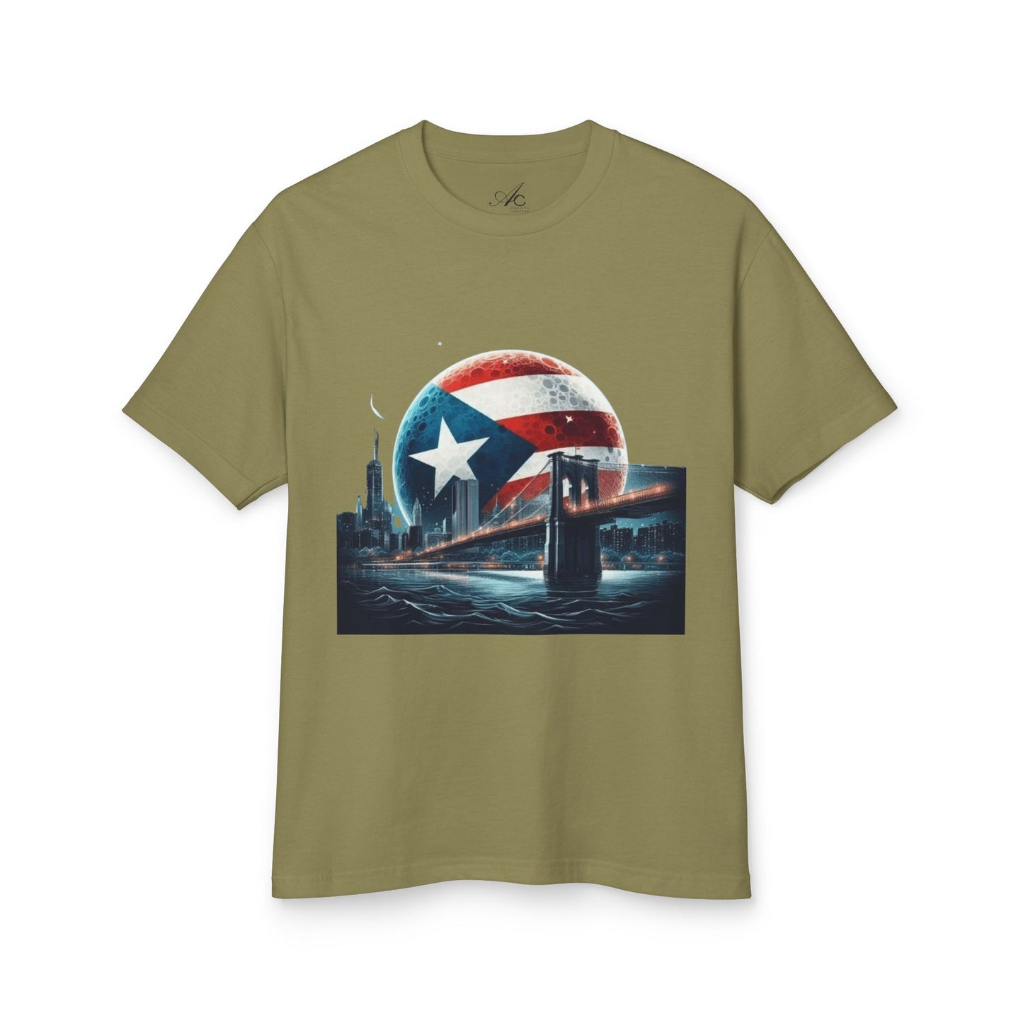 Puerto Rican Pride Heavyweight Cotton Tee, Unisex Vintage Shirt, Casual Wear, Gift for Him/Her, Summer Style, Travel Tee