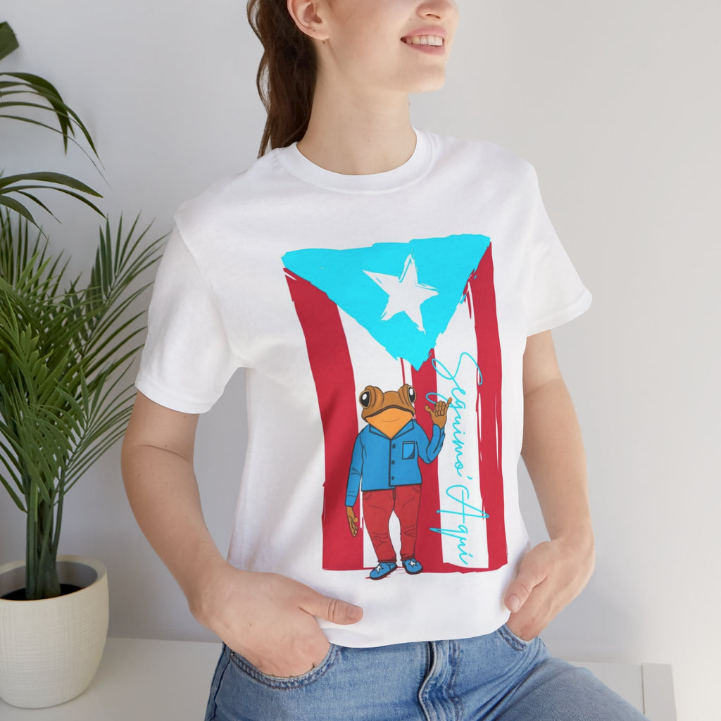 Puerto Rican Coqui Flag T‑Shirt  Boricua Pride Tee