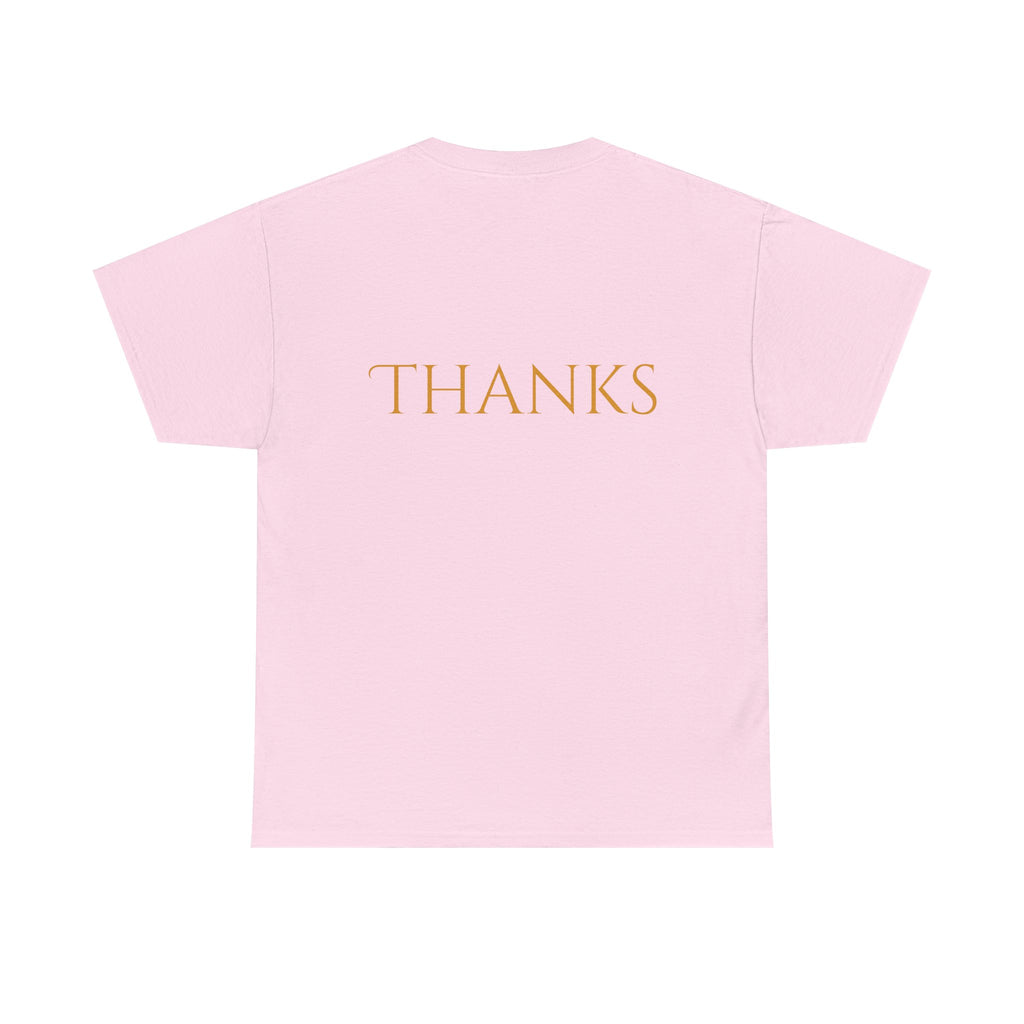 Give Thanks Tee Thanksgiving Graphic T-Shirt with Rustic Bow Design
