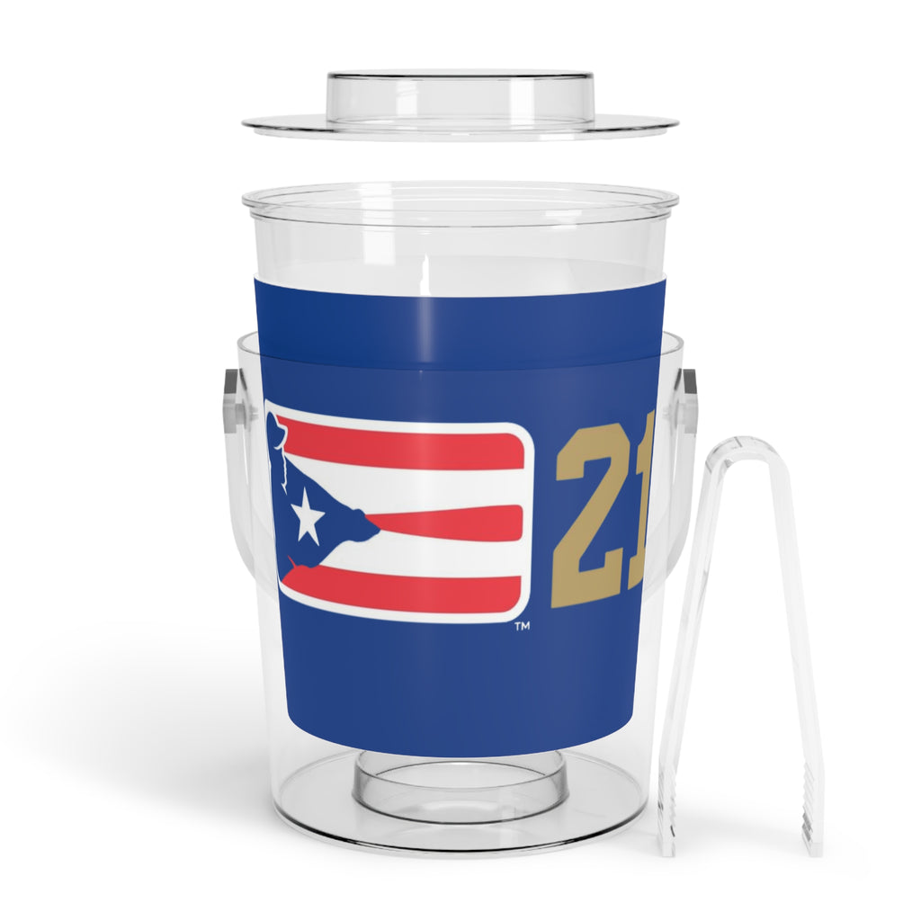 Puerto Rico Baseball 21 Ice Bucket with Tongs