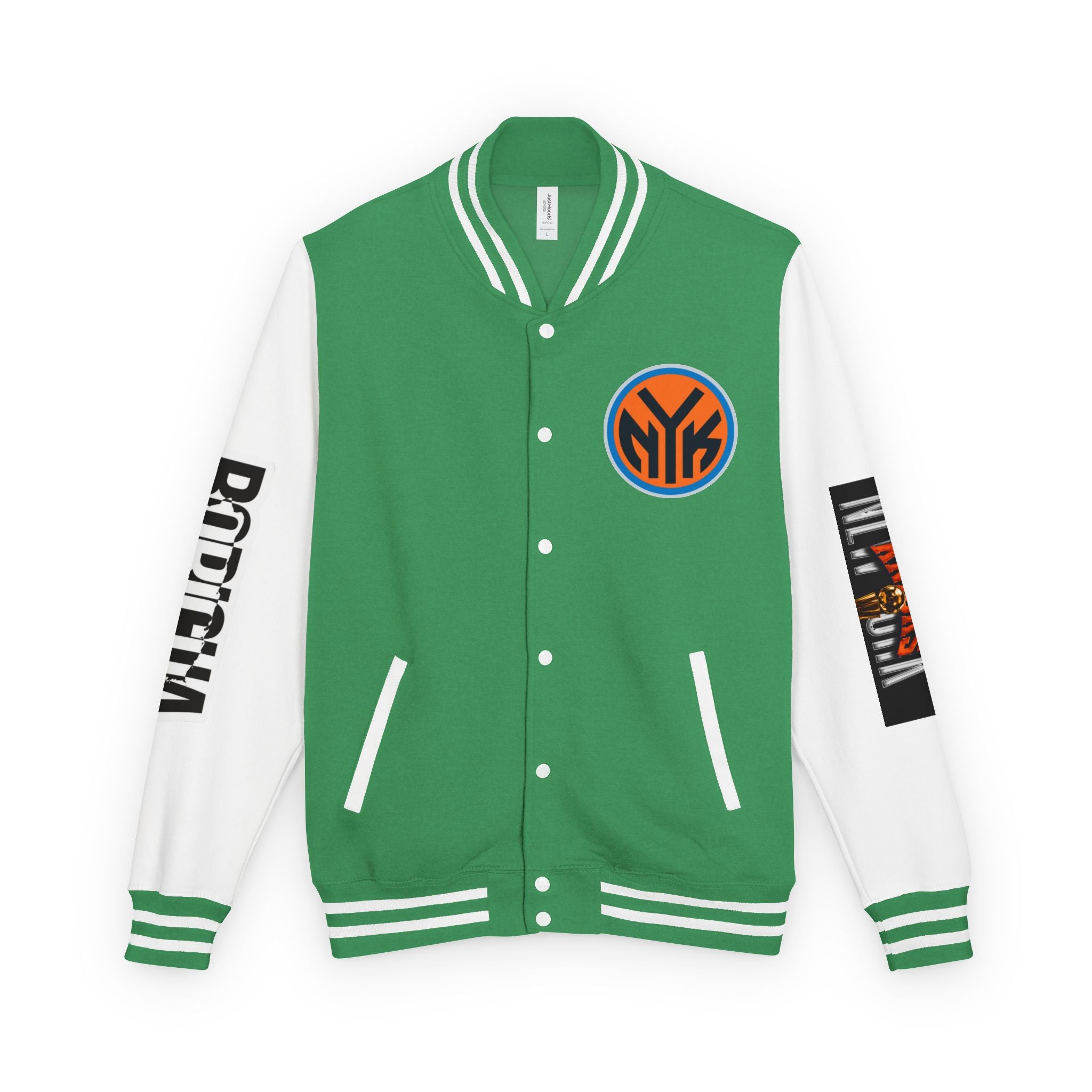 Basketball-Inspired Letterman Jacket — Men's Retro Varsity Sports Jacket Jose AlvarTribute Varsity Jacket