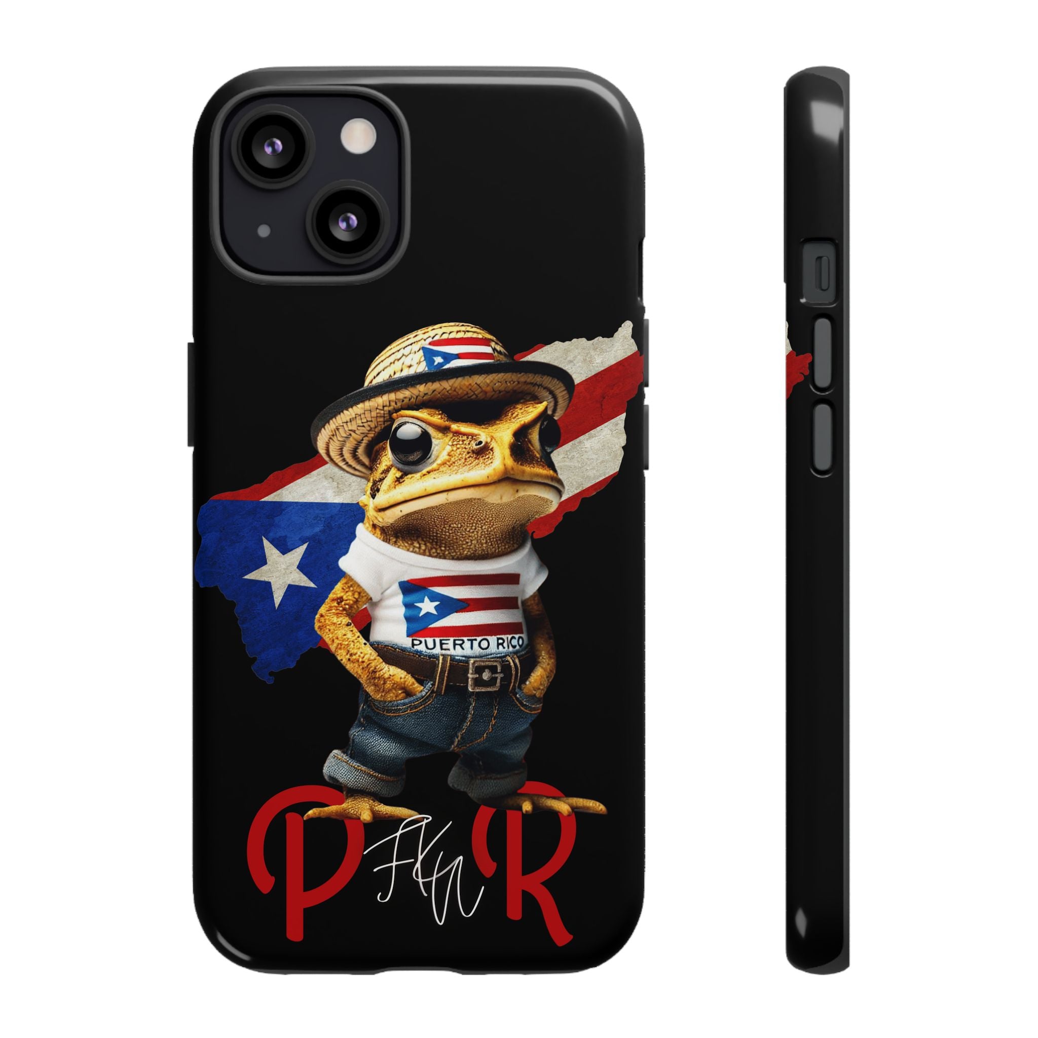 Puerto Rican Frog Tough Phone Case  Puerto Rico Flag Patriotic Protective Case