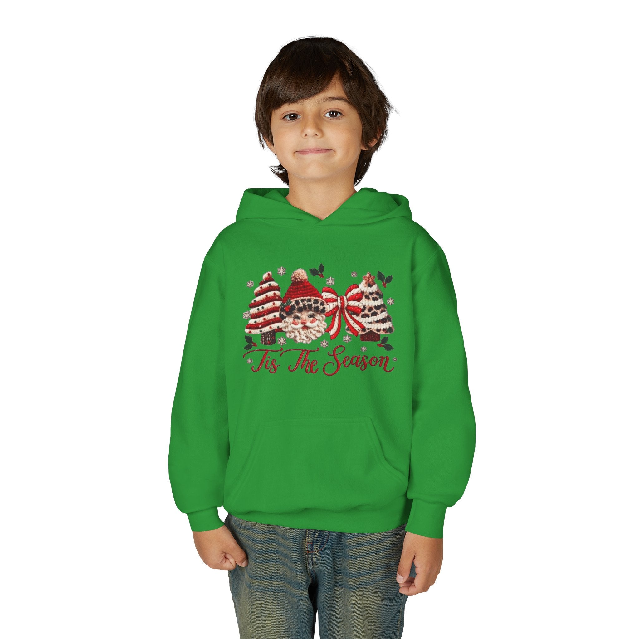 Youth Hoodie  Grinch Christmas Scene with 'Maybe Christmas' Quote