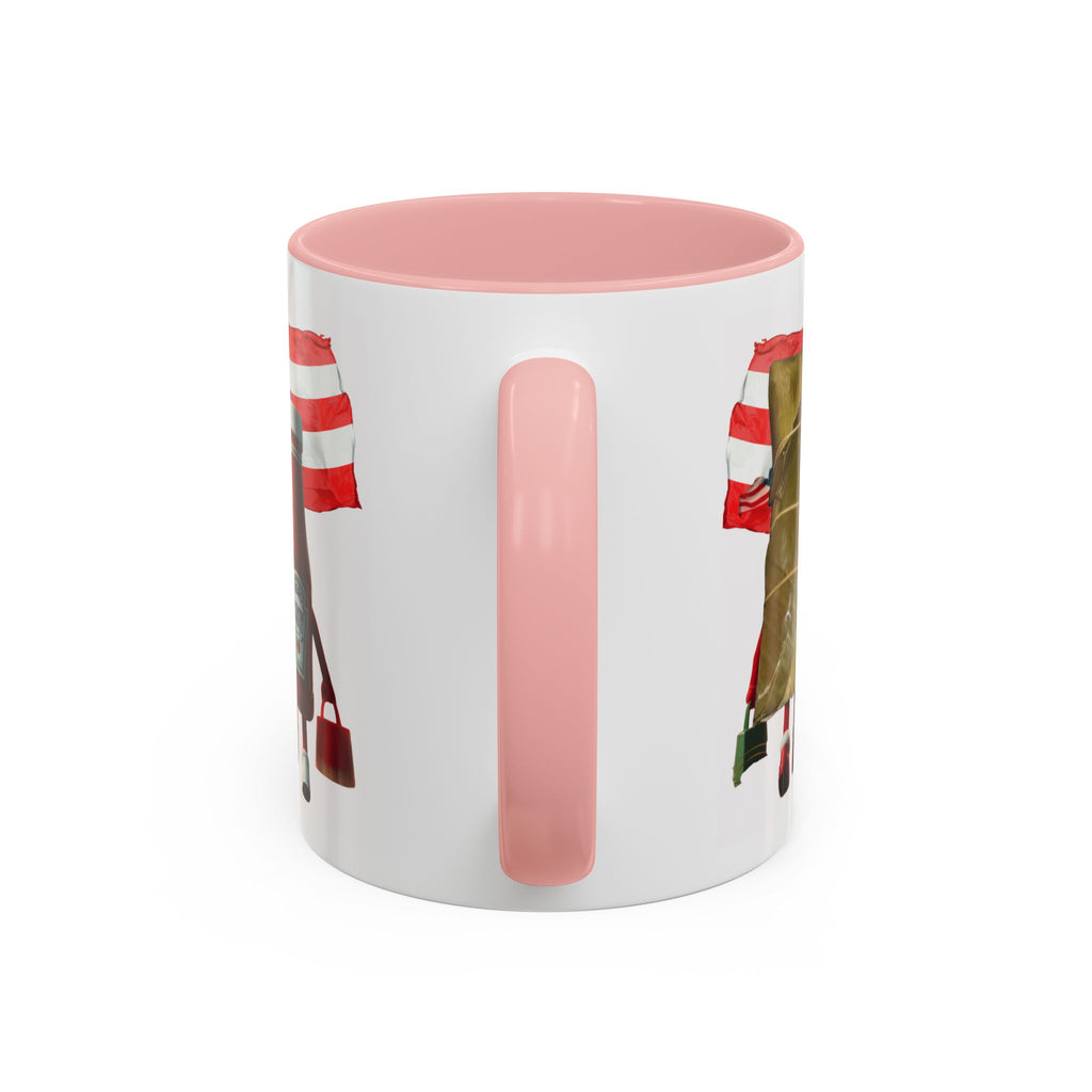 Puerto Rican Flag Ketchup & Pasteles Coffee Mug — Funny Food Friends Accent Mug (11/15oz)