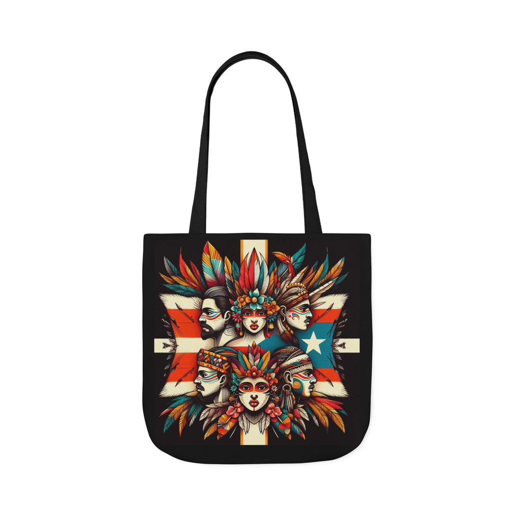 Puerto Rico Canvas Tote Bag, 5-Color Straps