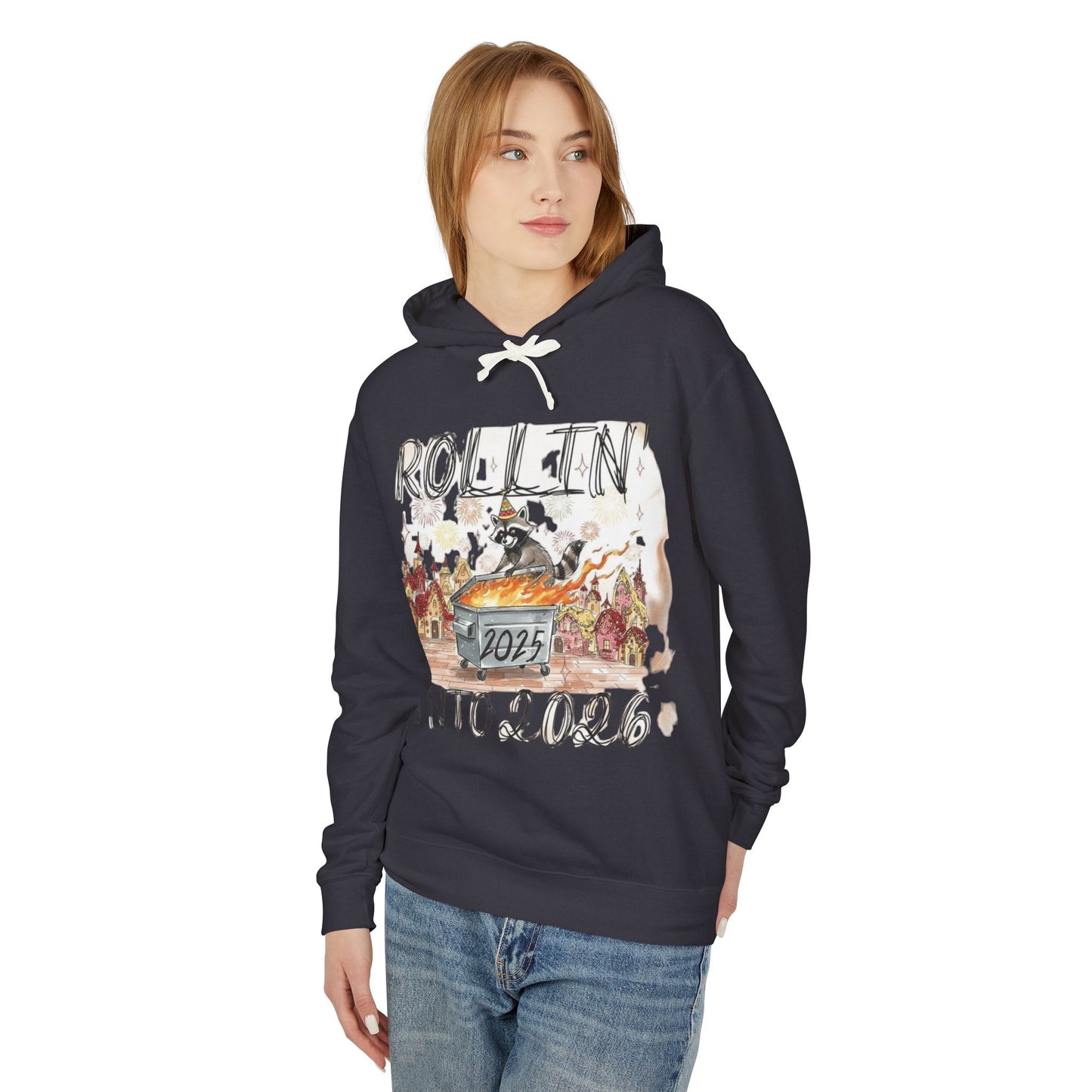 Rollin' Into 2026 Retro Winter Hooded Sweatshirt