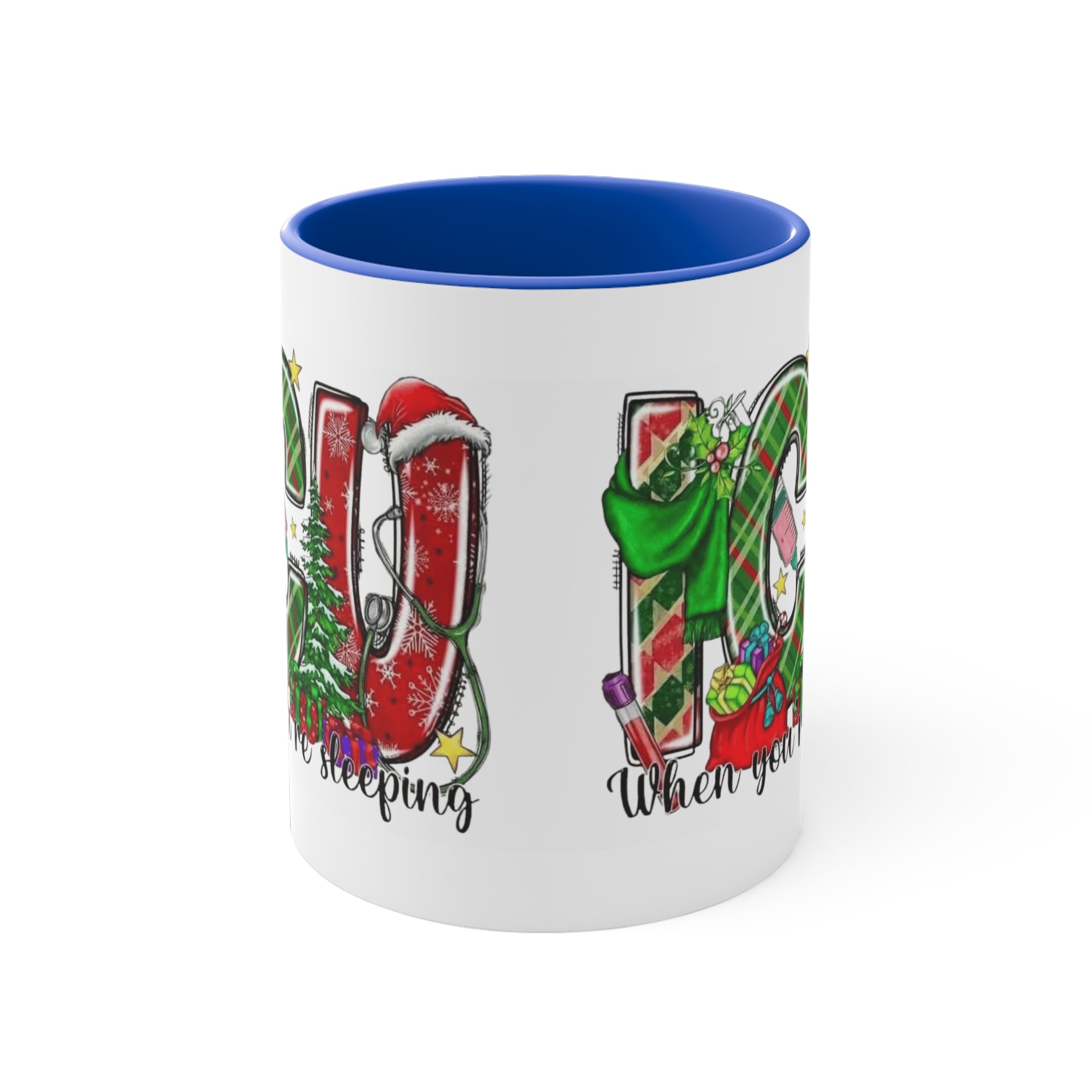 Christmas Joy Accent Mug — Festive 'JOY' Holiday Coffee Cup (11oz)Medical Christmas Mug