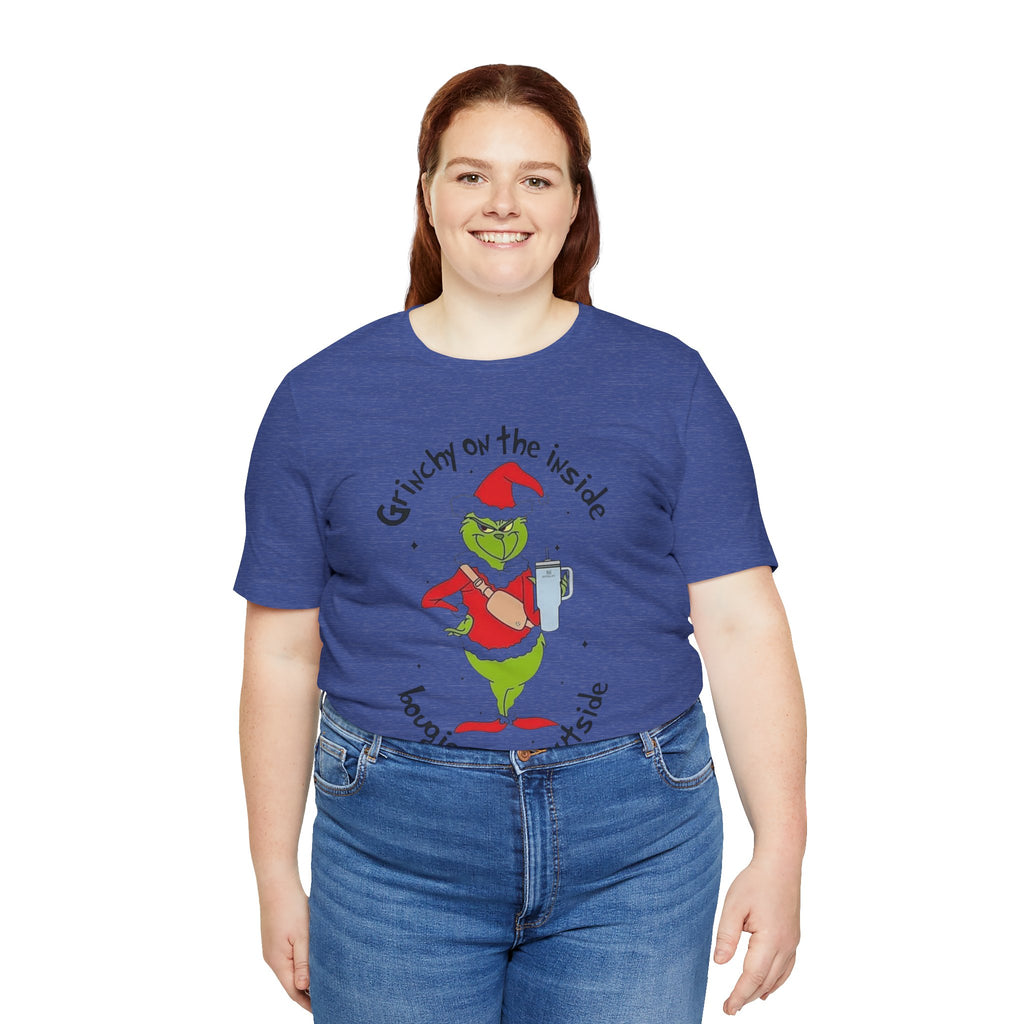Grinch-Inspired Holiday Tee: 'Grinchy on the Inside, Boogie on the Outside'